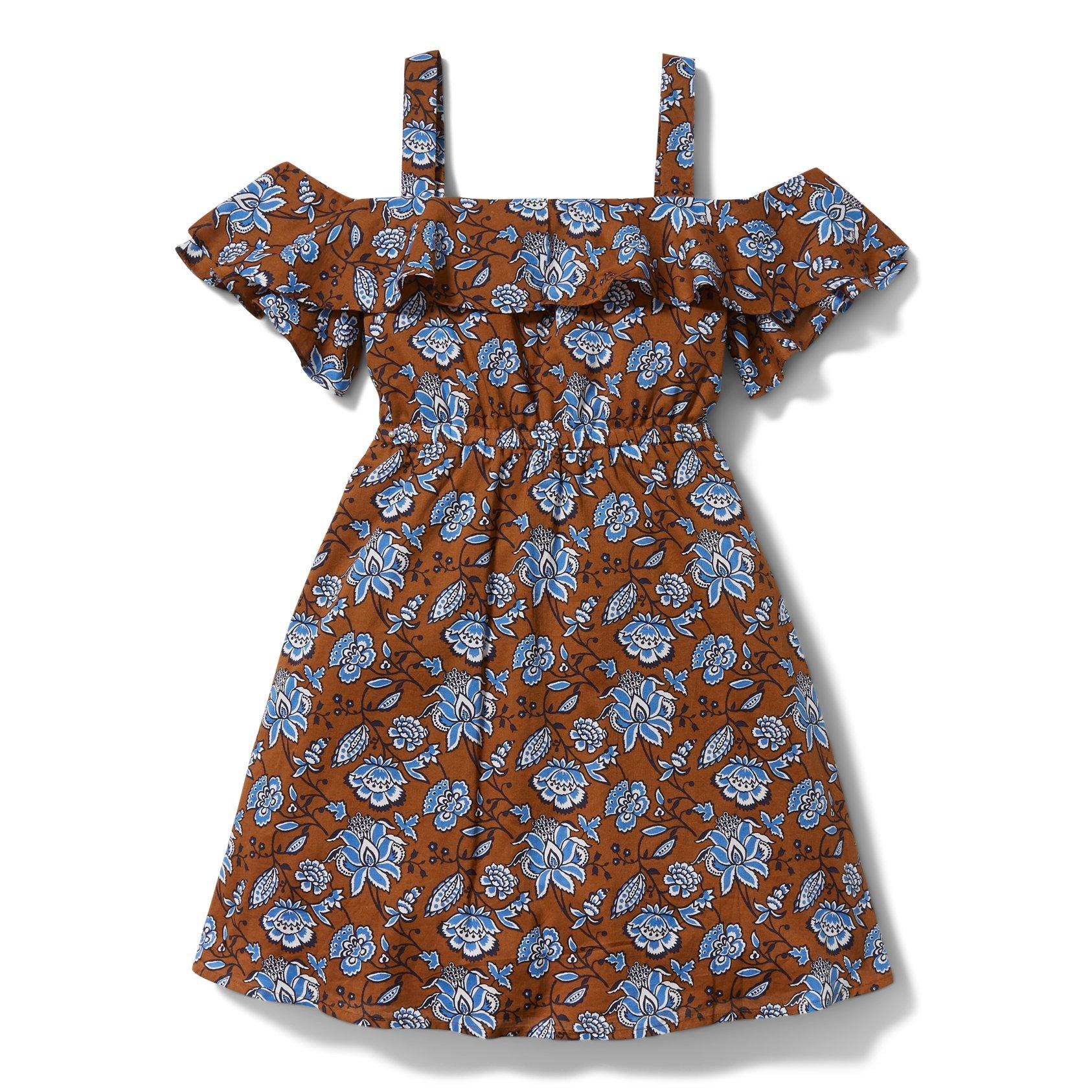 Tween Coconut Shell Floral Paisley Floral Cold Shoulder Dress by Janie and  Jack