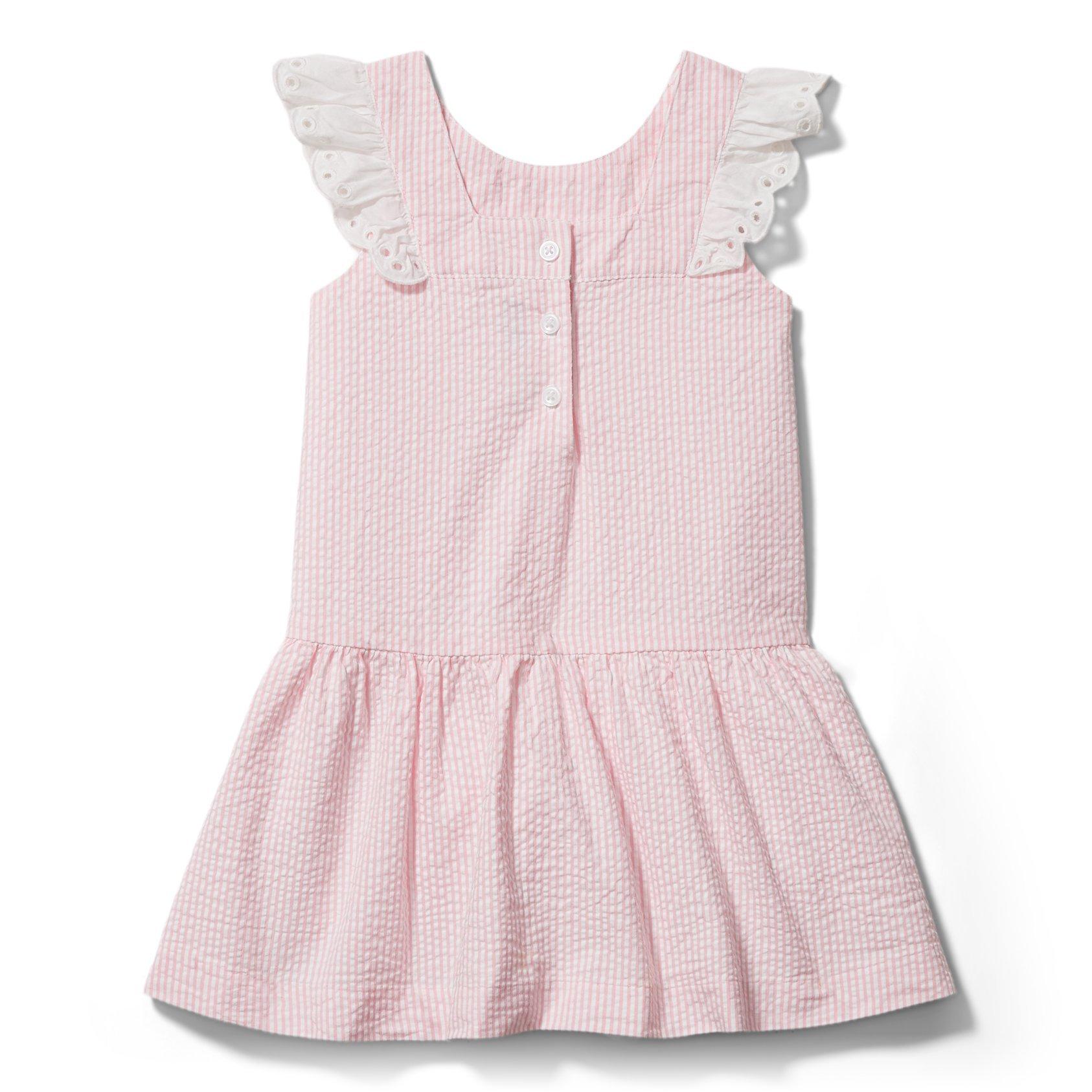 Seersucker Eyelet Collar Dress image number 2