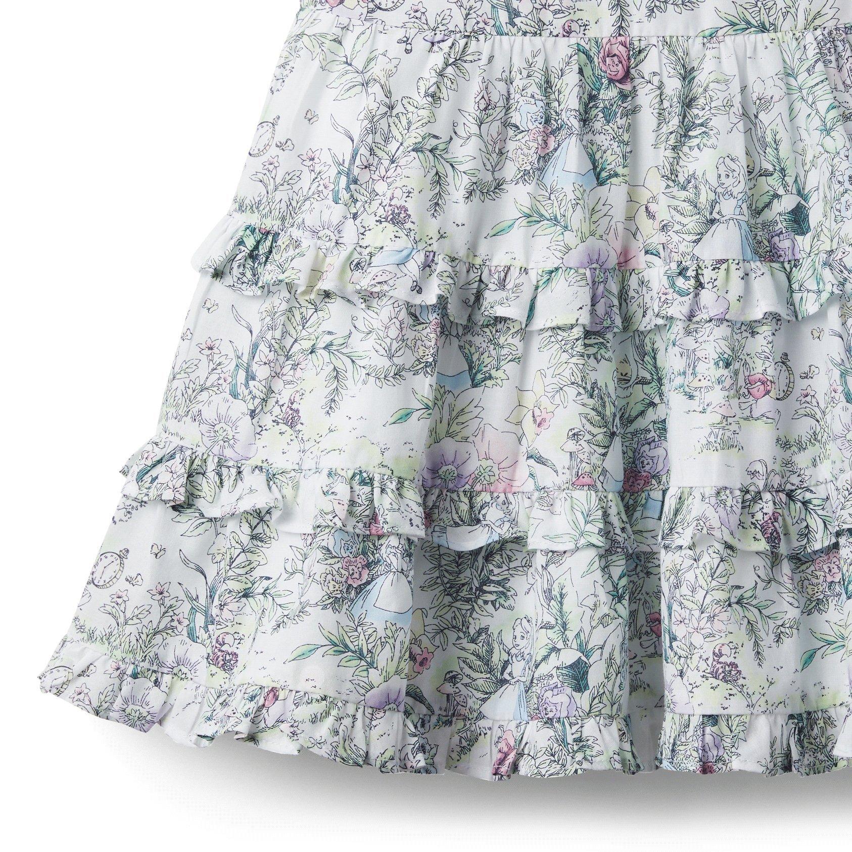 Disney Alice in Wonderland Floral Ruffle Dress image number 2