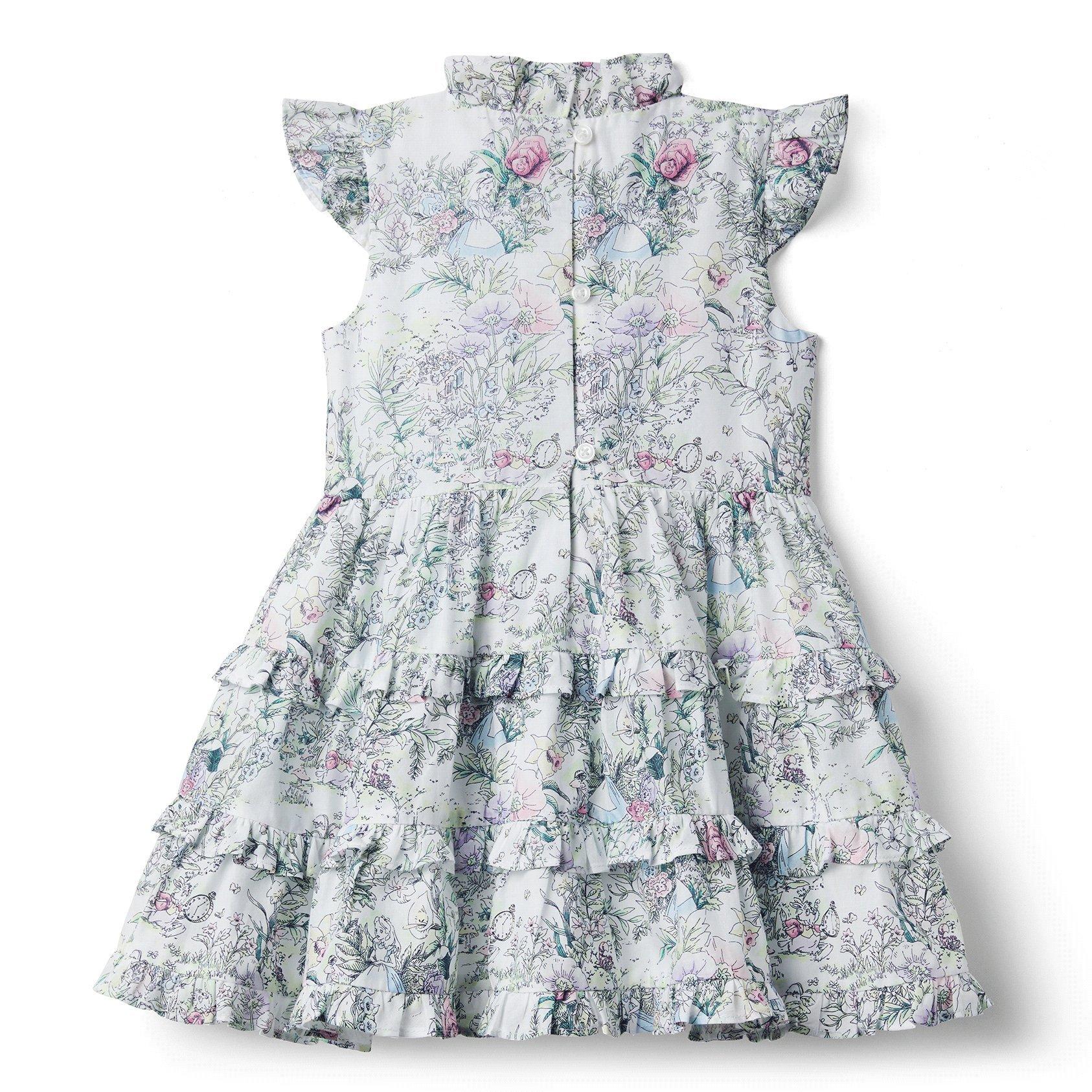 Disney Alice in Wonderland Floral Ruffle Dress image number 3