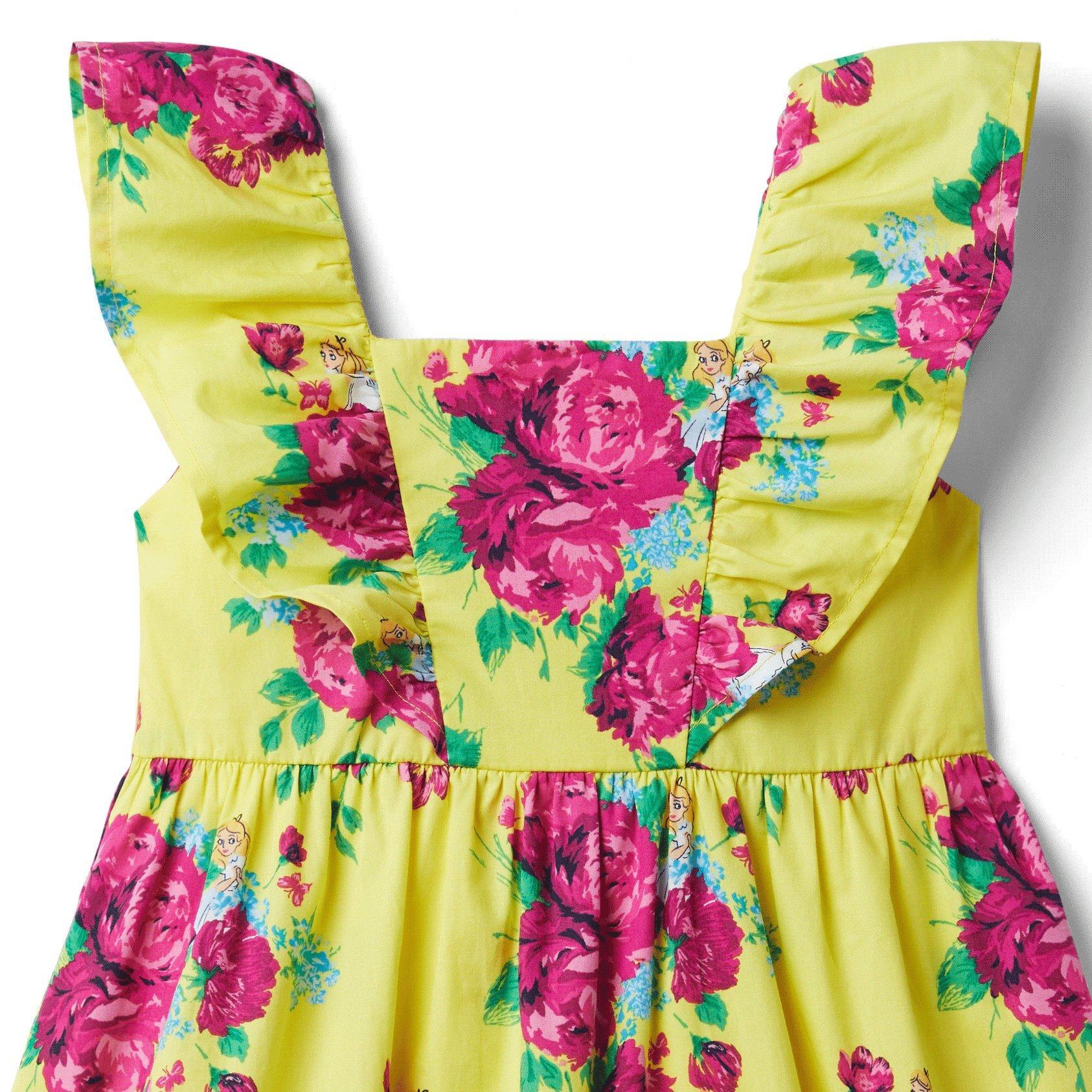 Disney Alice in Wonderland Floral Dress image number 1