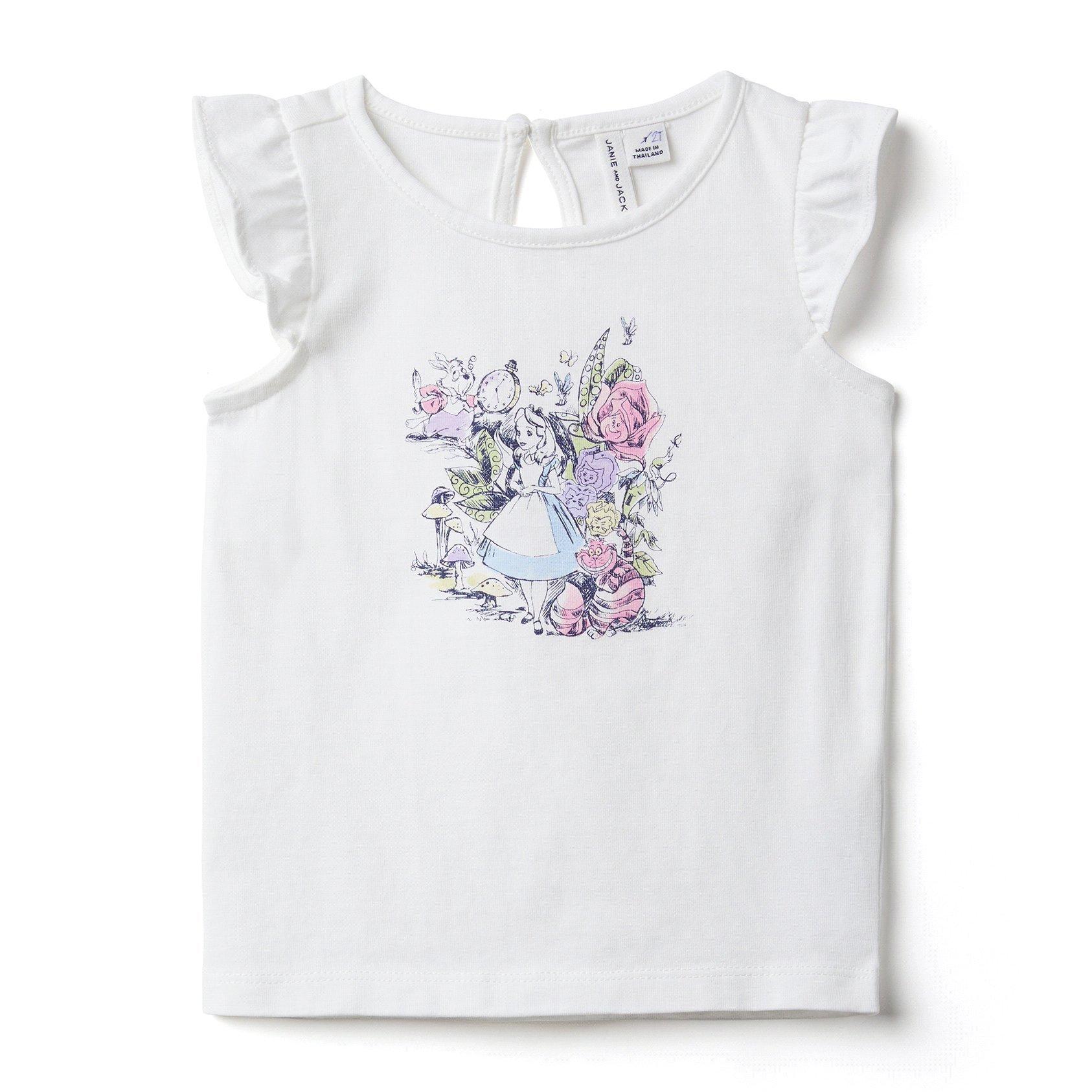 Disney Alice in Wonderland Ruffle Sleeve Tee image number 0