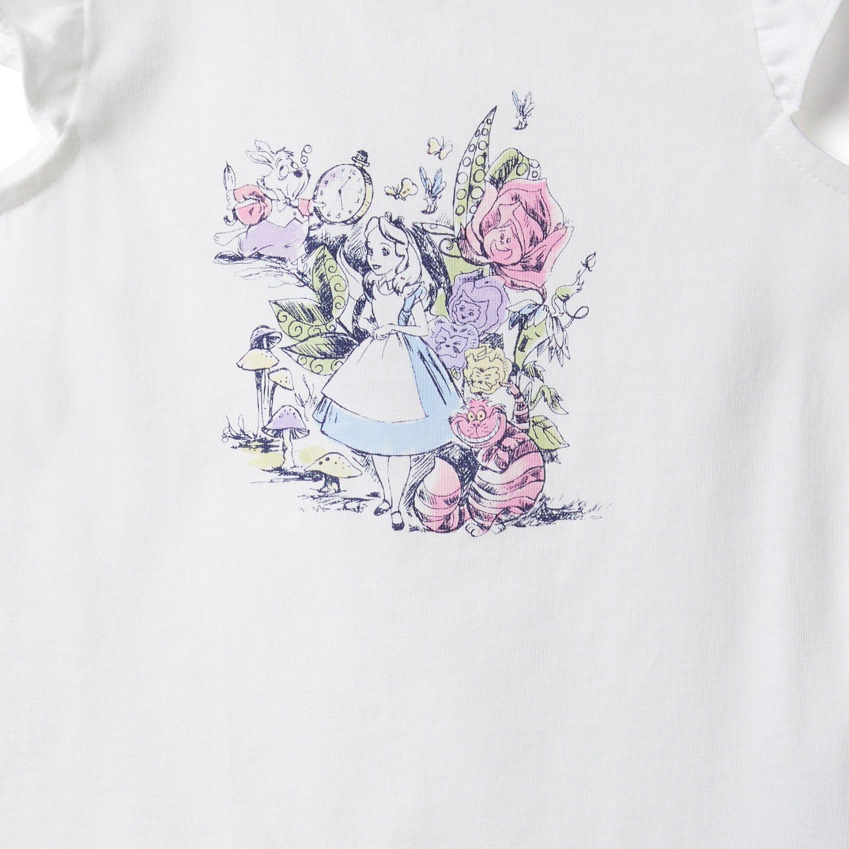 Disney Alice in Wonderland Ruffle Sleeve Tee image number 1