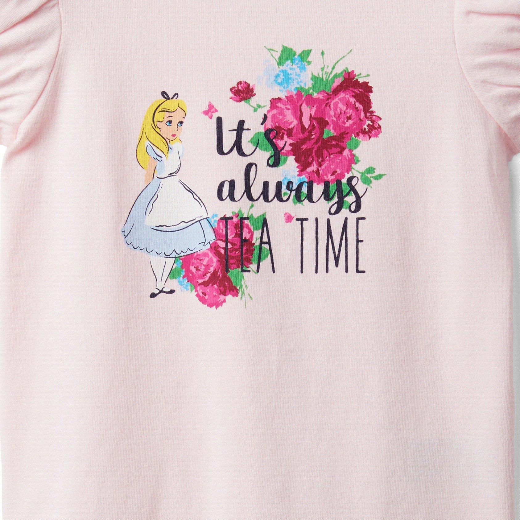 Disney Alice in Wonderland Puff Sleeve Tee image number 1