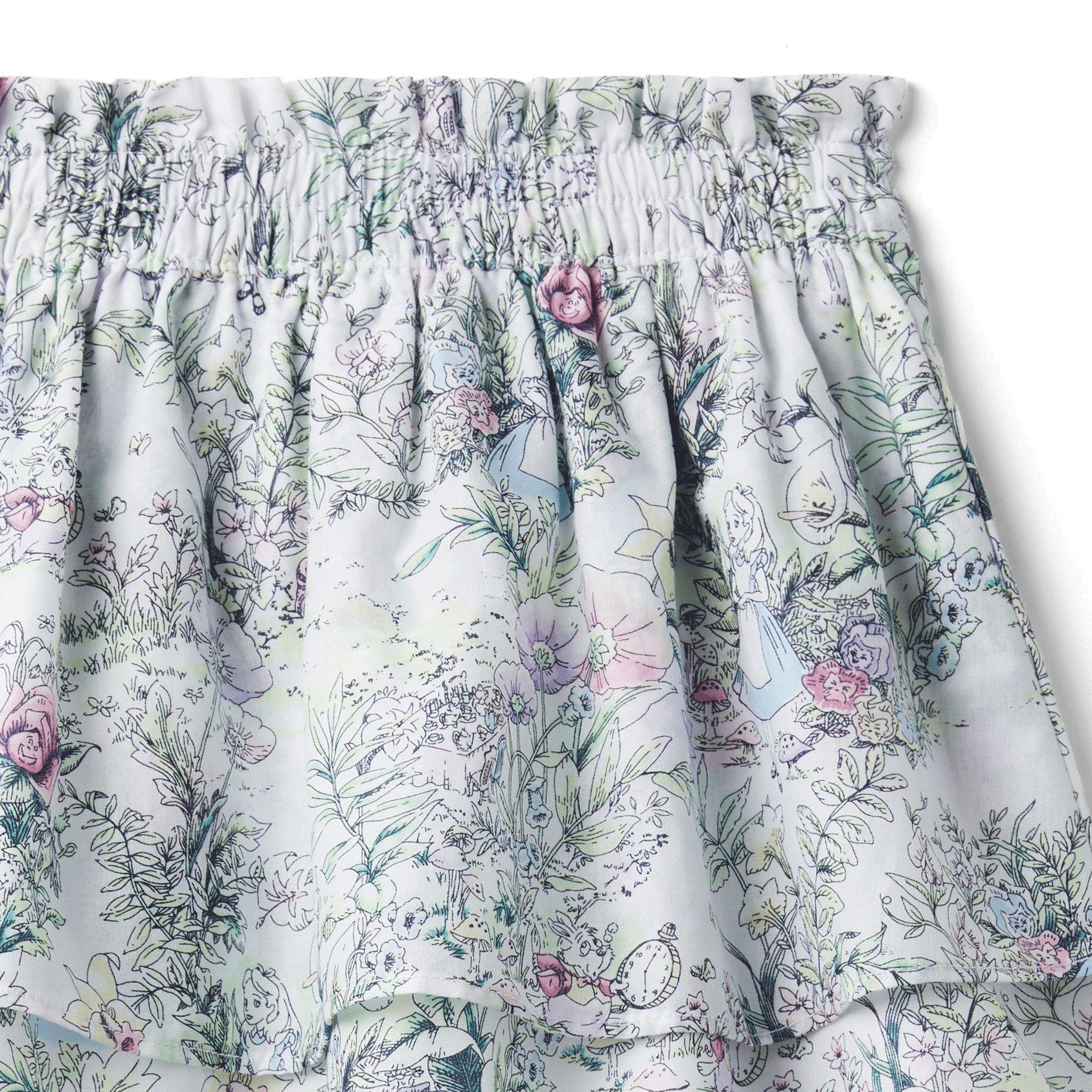 Disney Alice in Wonderland Floral Tiered Skirt image number 1