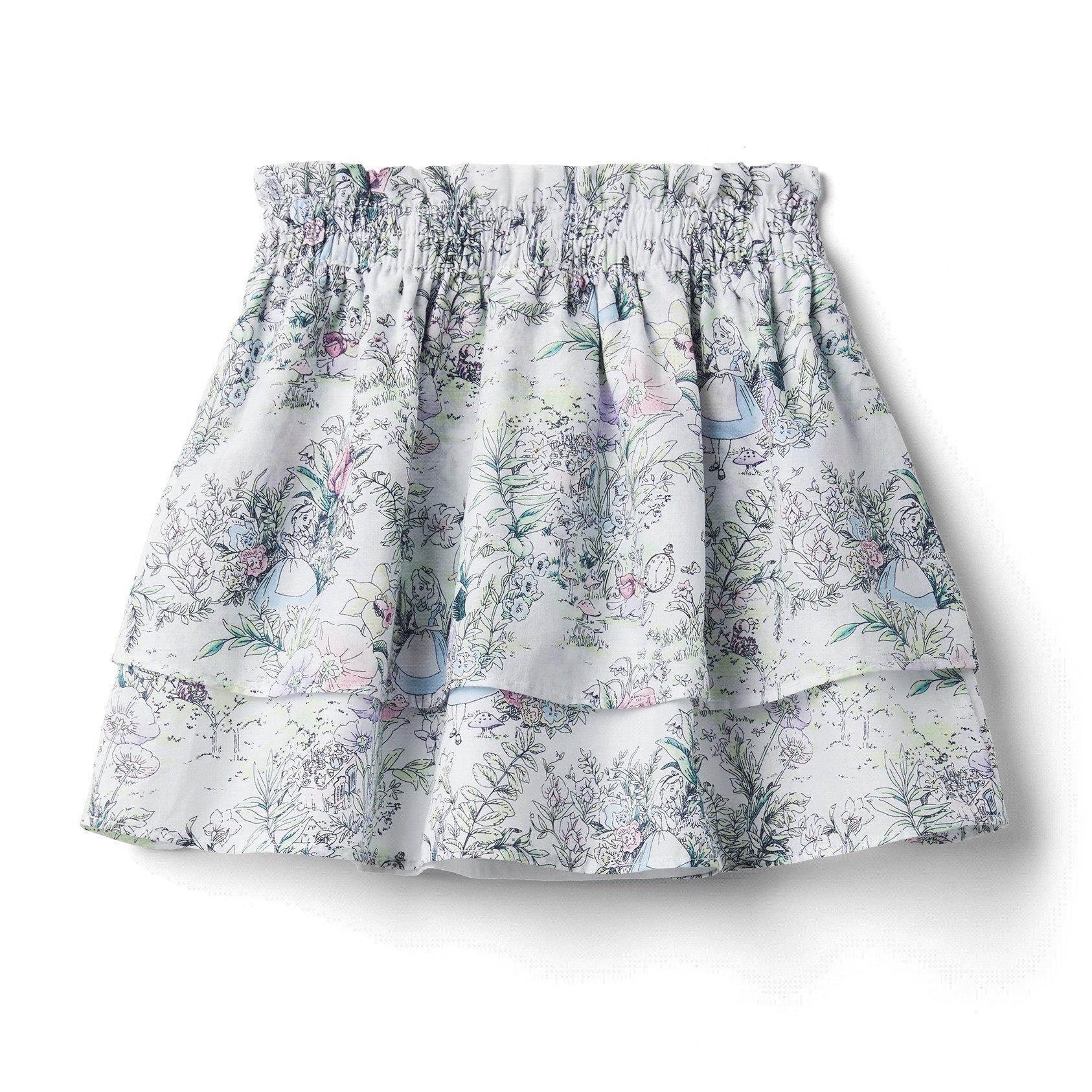 Disney Alice in Wonderland Floral Tiered Skirt image number 2