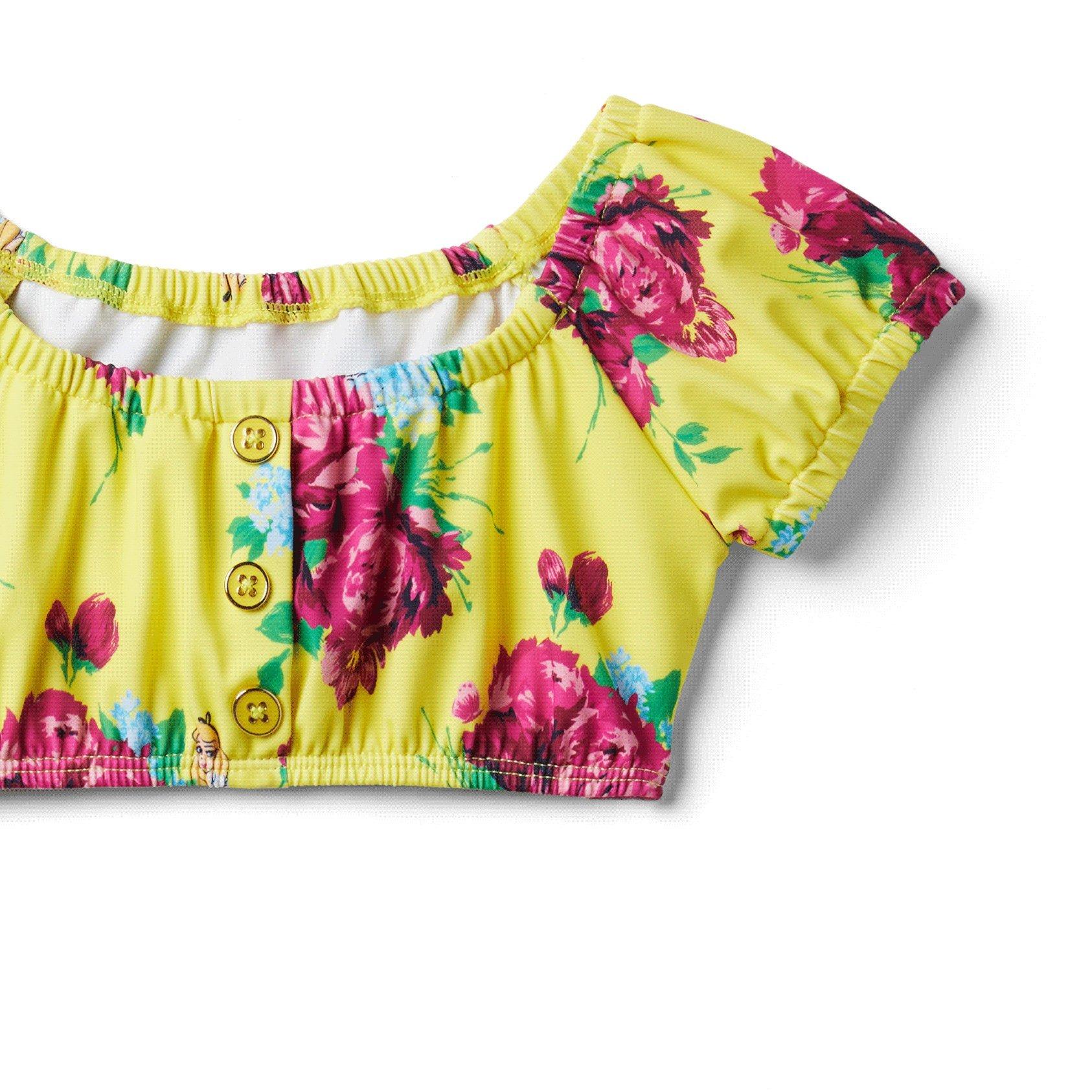 Disney Alice in Wonderland Floral 2-Piece Swimsuit image number 1