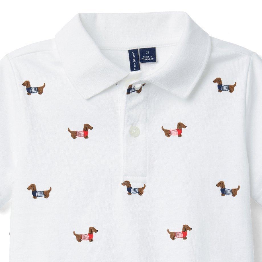 Dog Print Jersey Polo image number 1