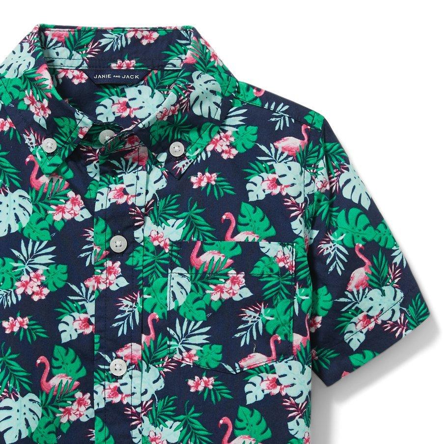 Flamingo Poplin Shirt image number 2