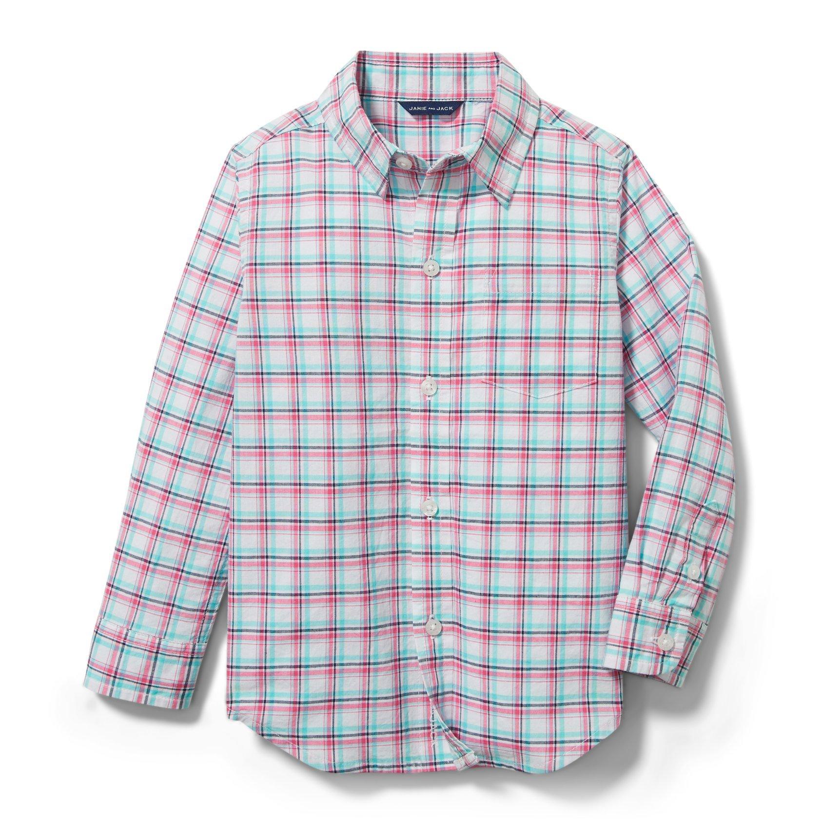 Madras Plaid Roll-Cuff Shirt  image number 1
