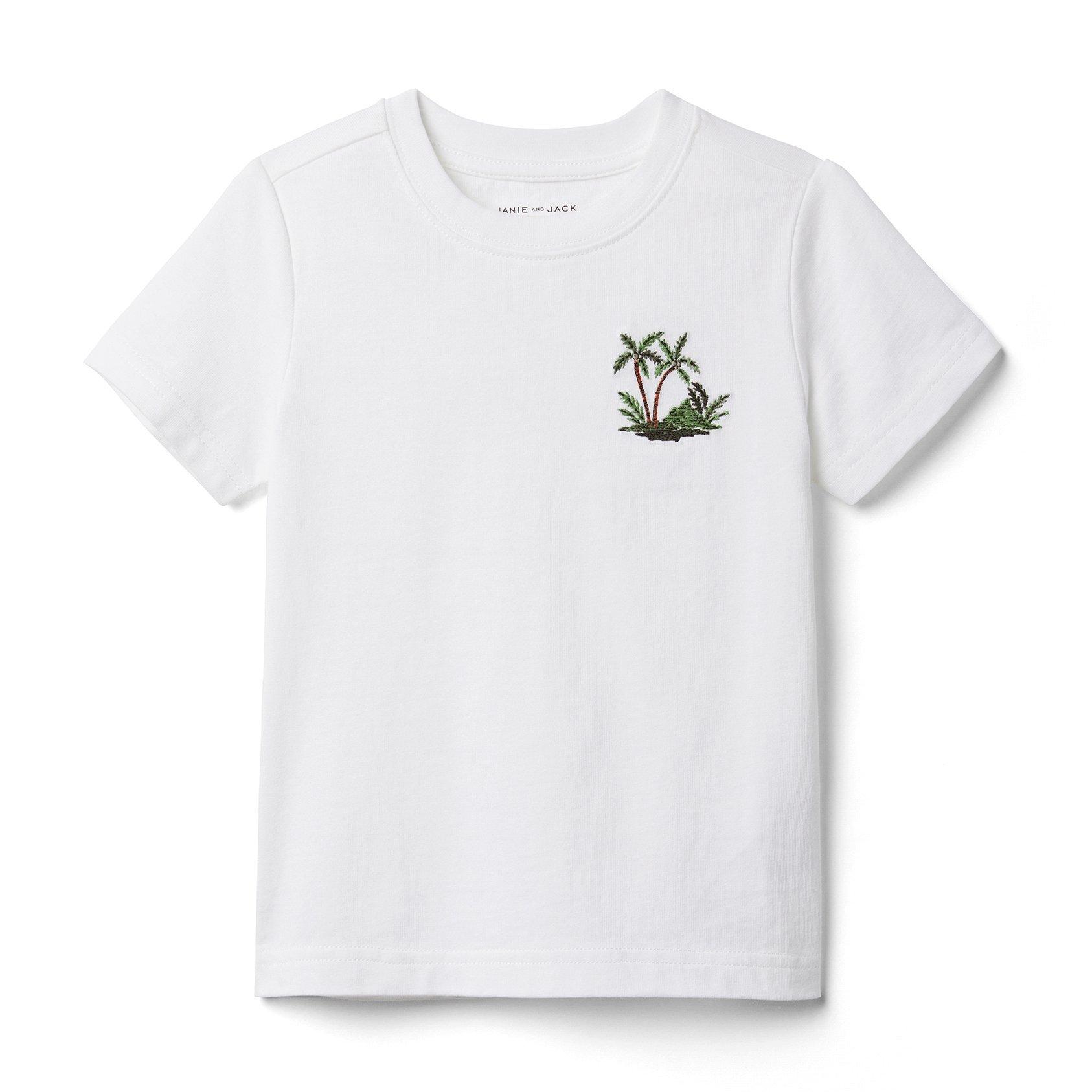 Embroidered Palm Tee image number 0