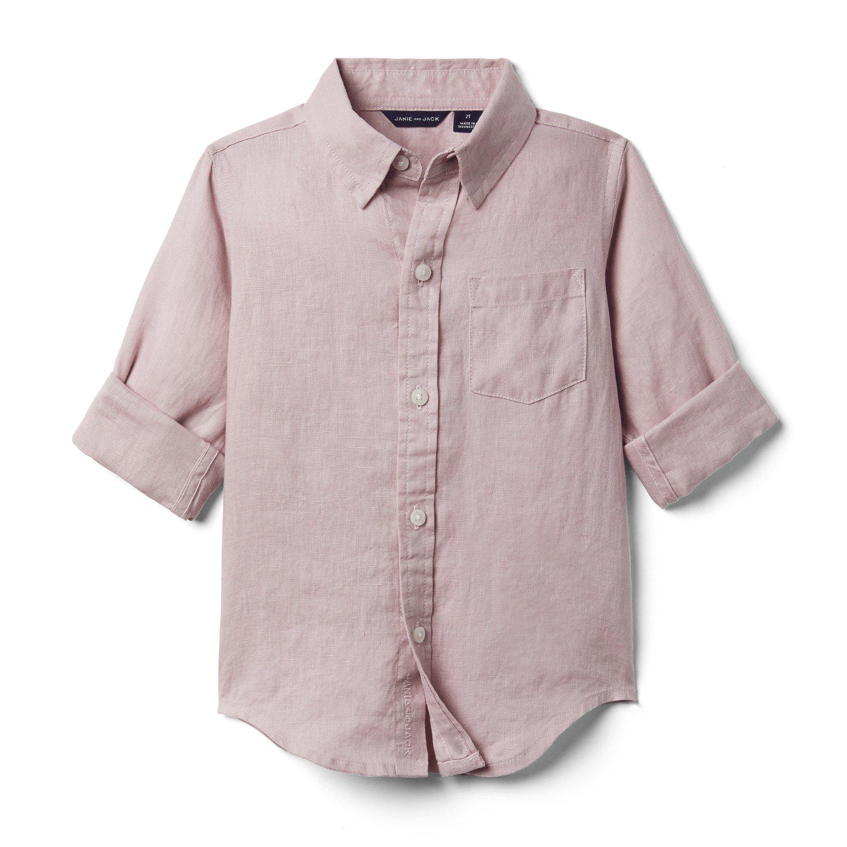 Linen Roll-Cuff Shirt image number 0