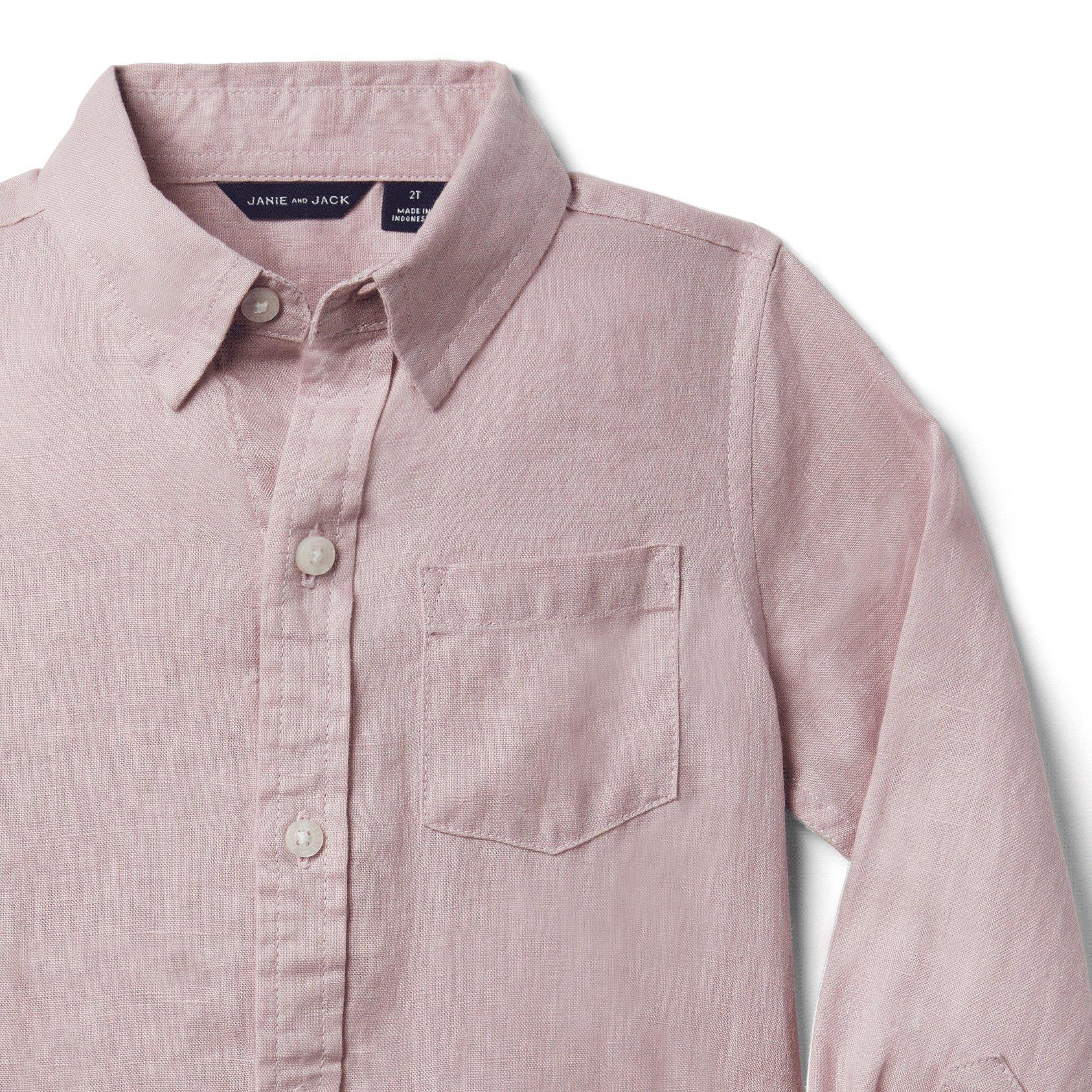 Linen Roll-Cuff Shirt image number 2