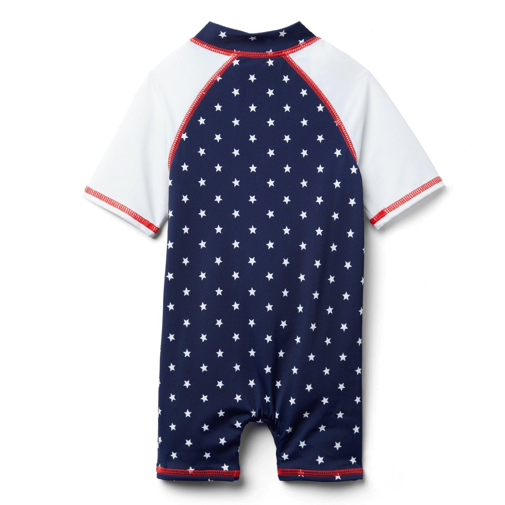 Baby Star Print Rash Guard Swimsuit image number 2