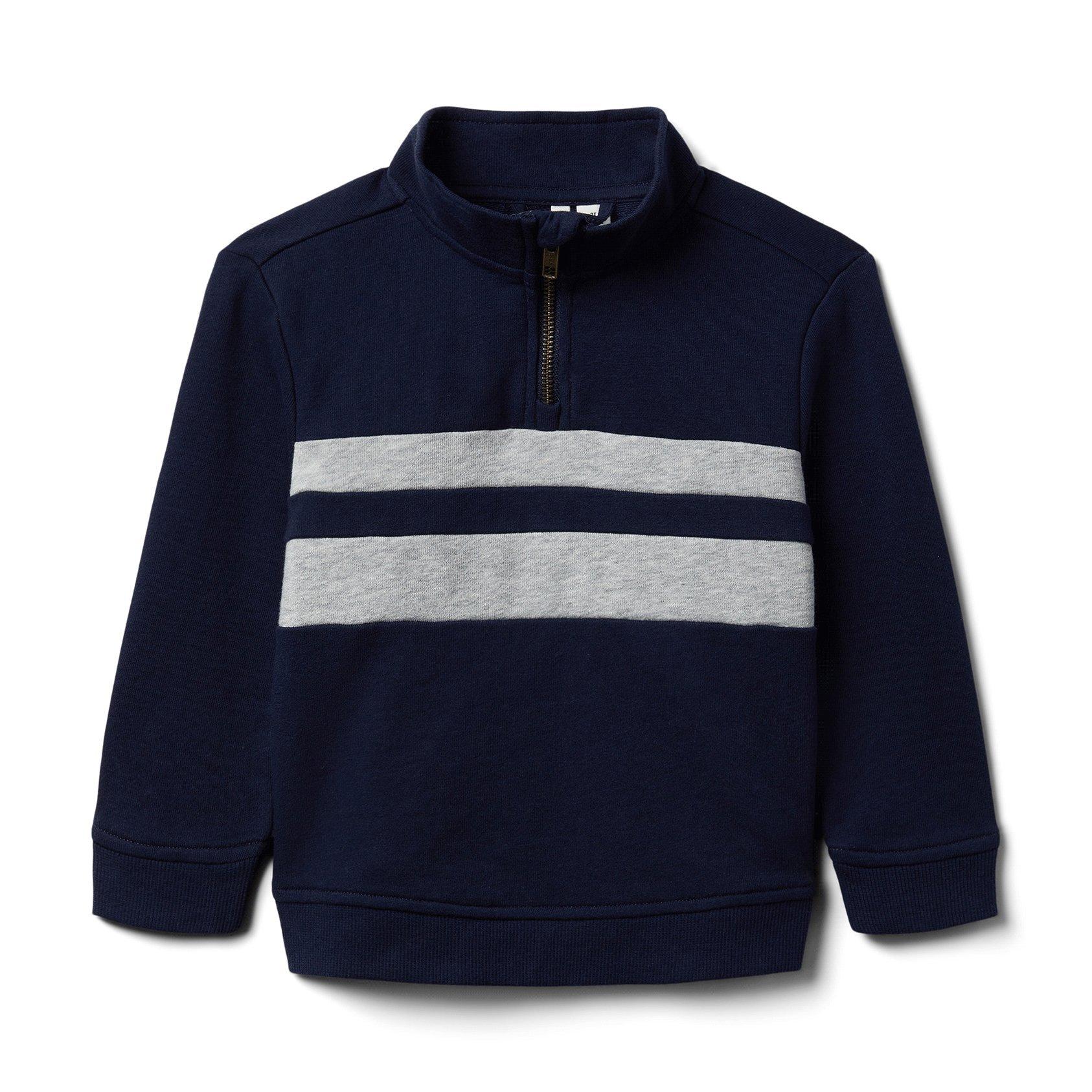 Striped Half-Zip Sweatshirt image number 0