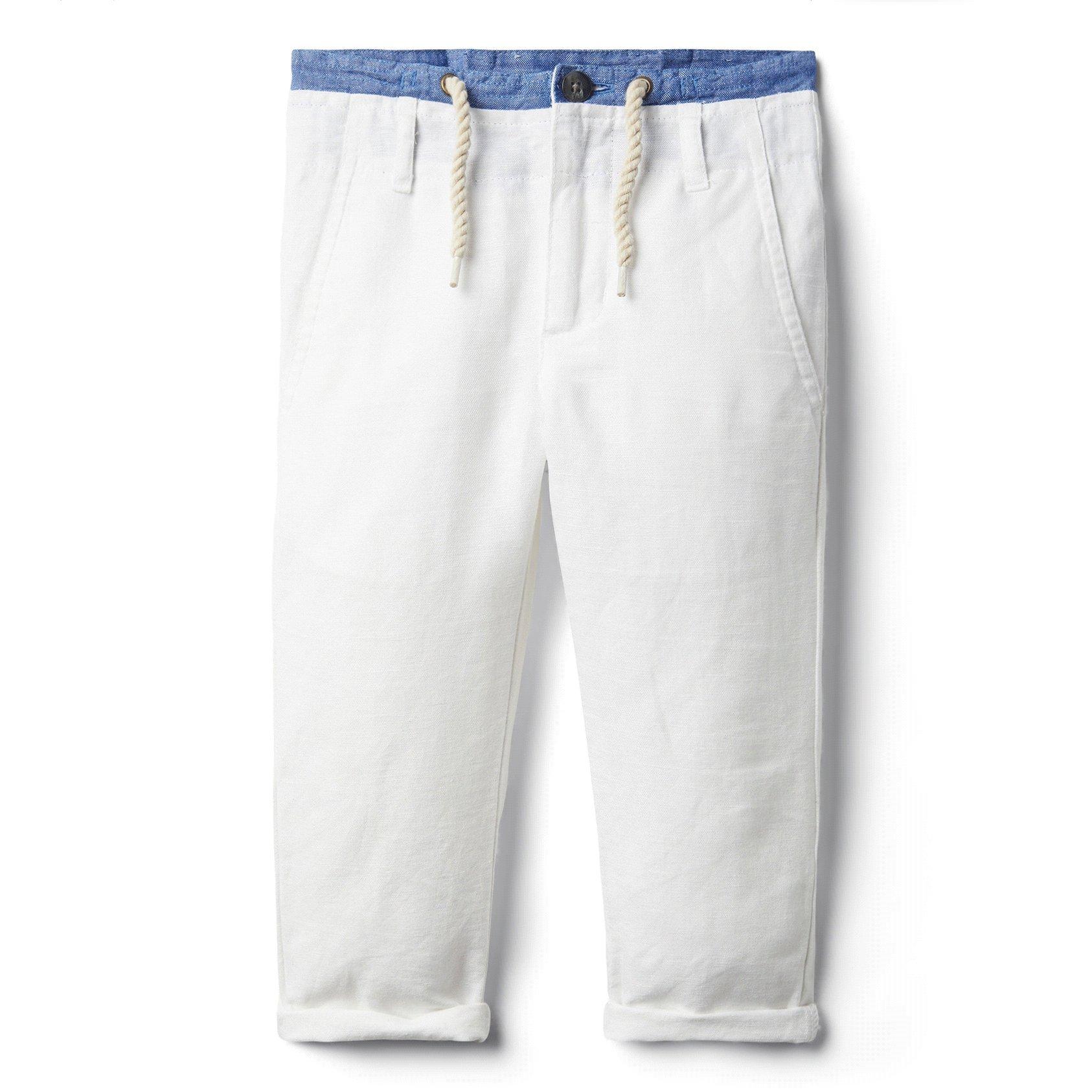 Linen Double Waistband Pant 