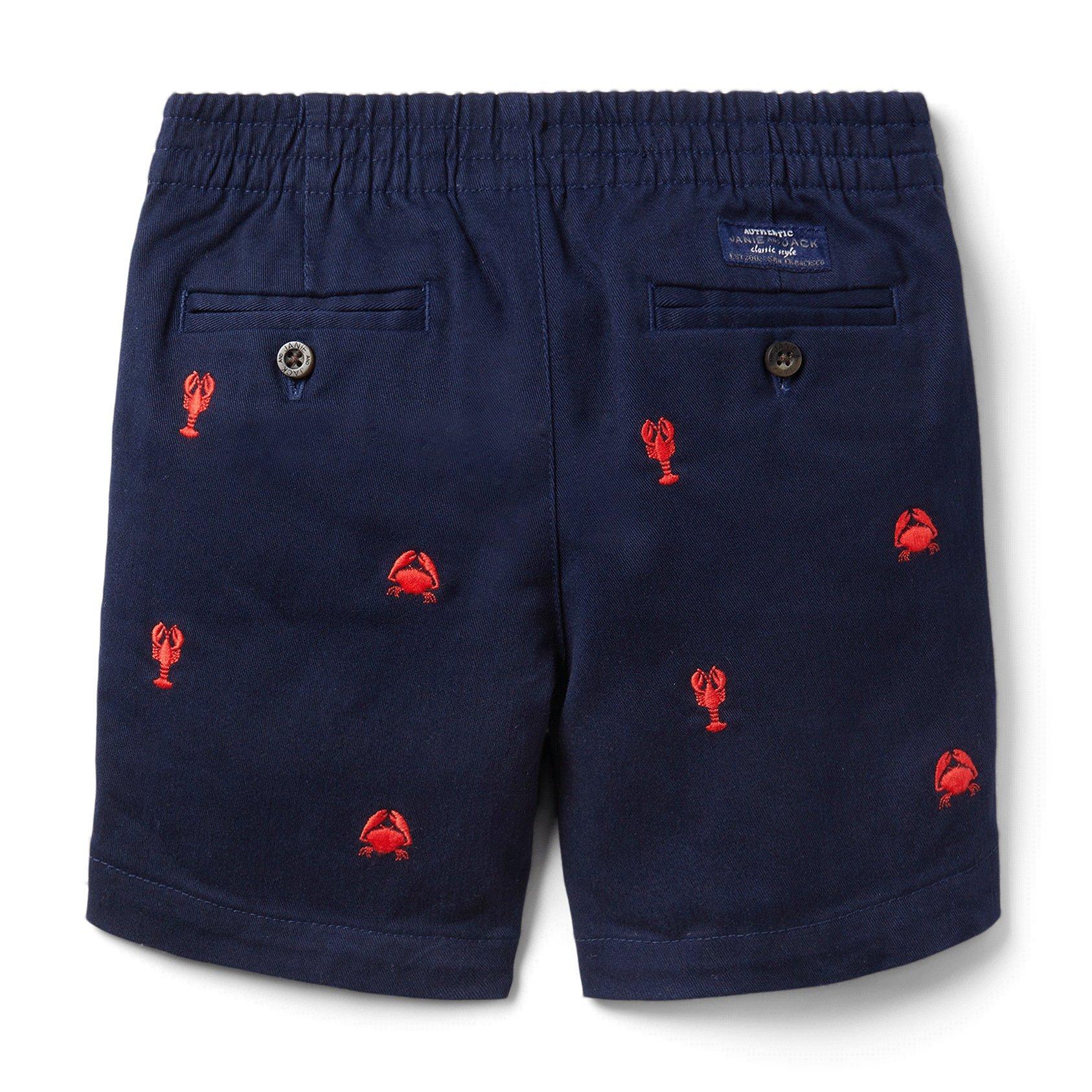 Embroidered Lobster Twill Short image number 3