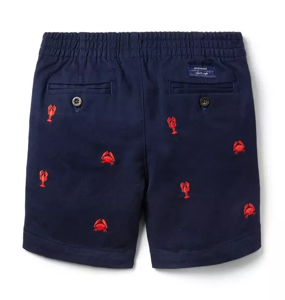 Embroidered Lobster Twill Short image number 3