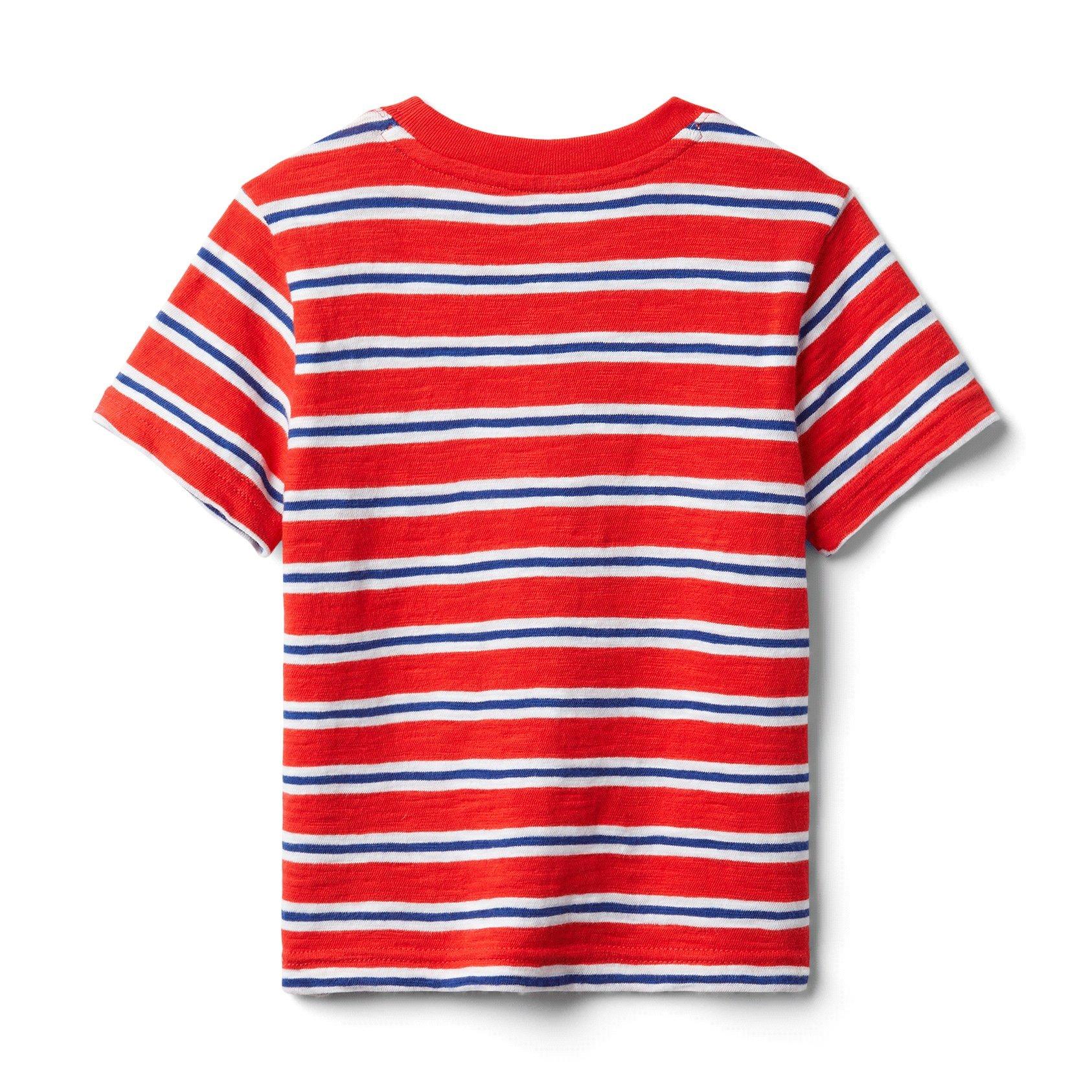 Striped Slub Pocket Tee  image number 3