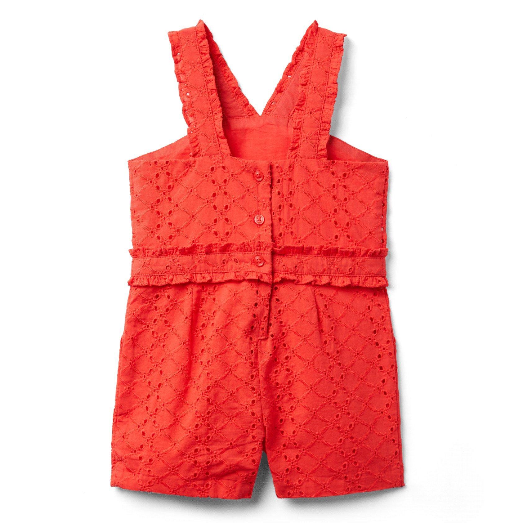 Eyelet Halter Romper image number 4