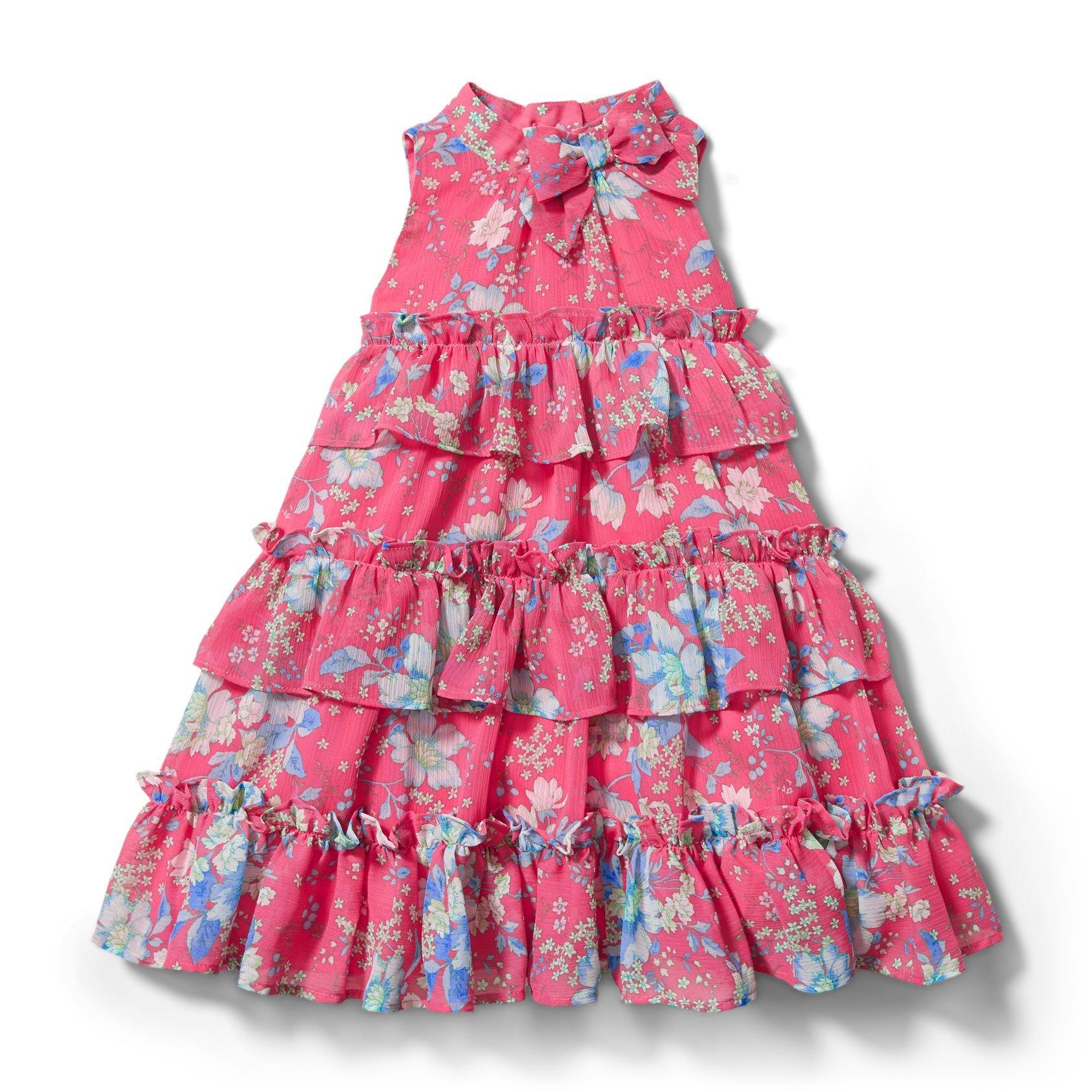 Floral Tiered Ruffle Dress image number 0