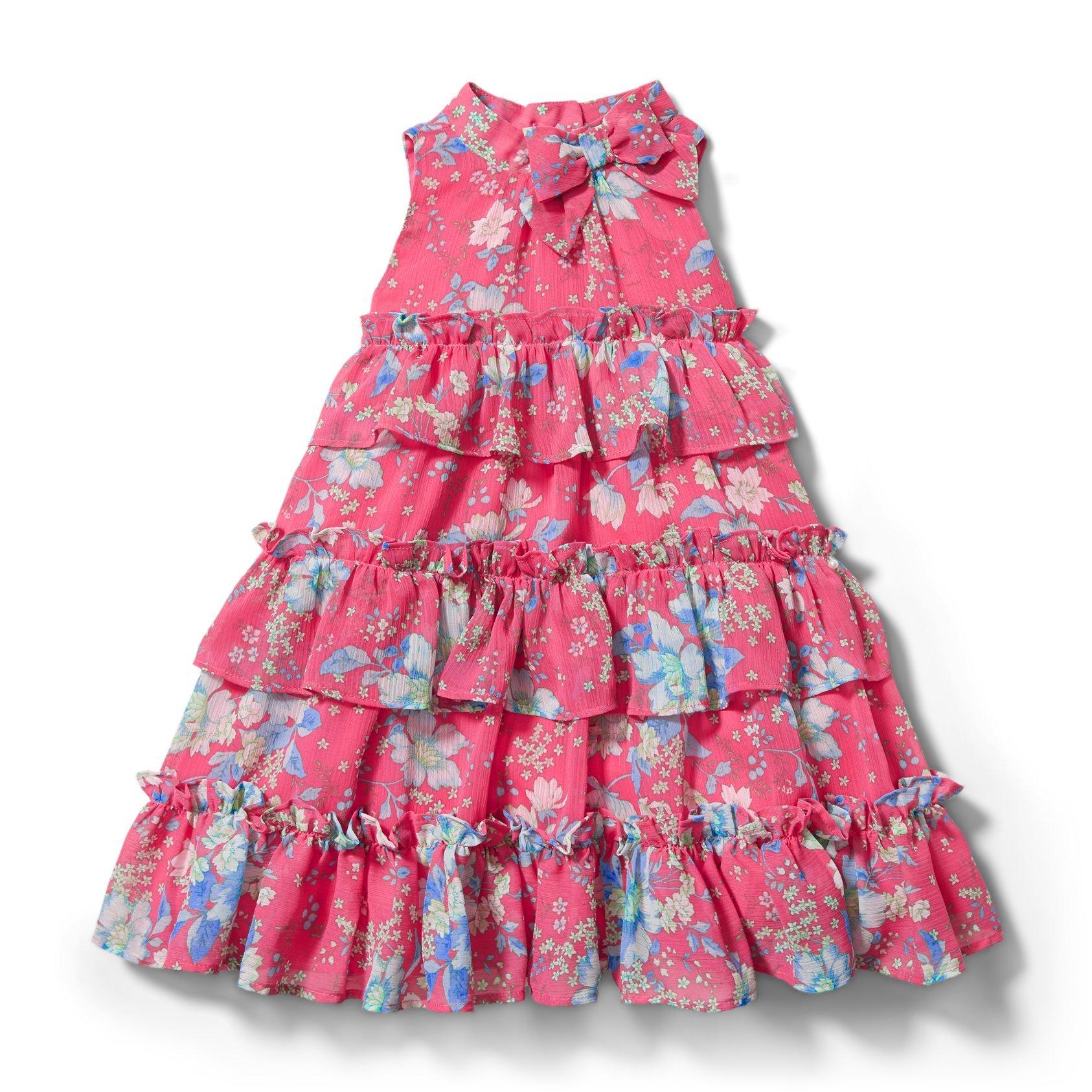 Floral Tiered Ruffle Dress