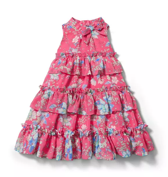 Floral Tiered Ruffle Dress