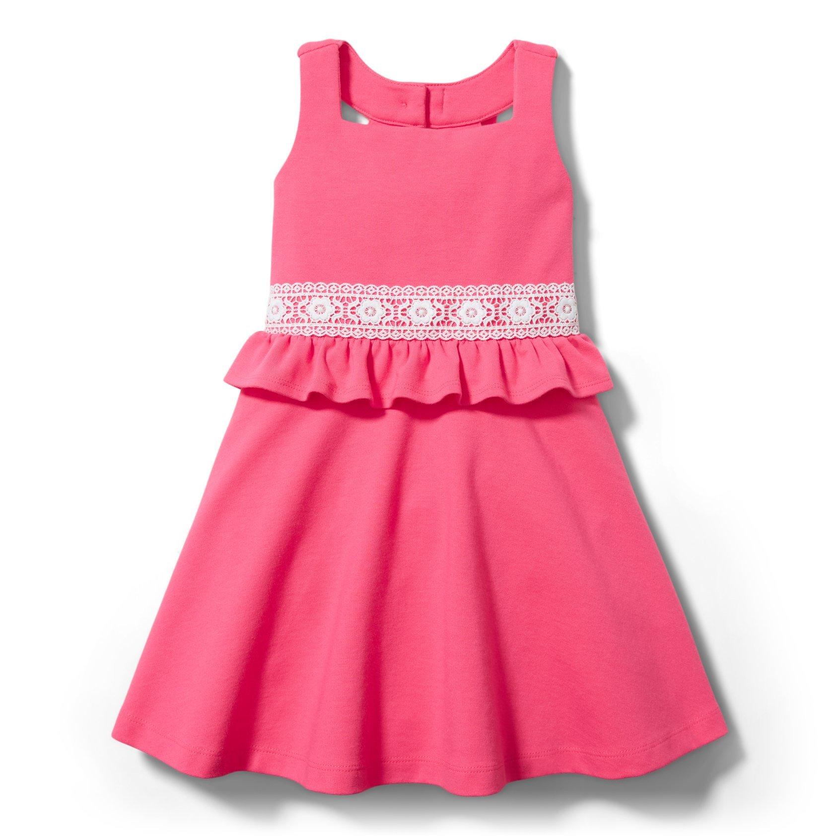 Crochet Trim Ponte Dress image number 0