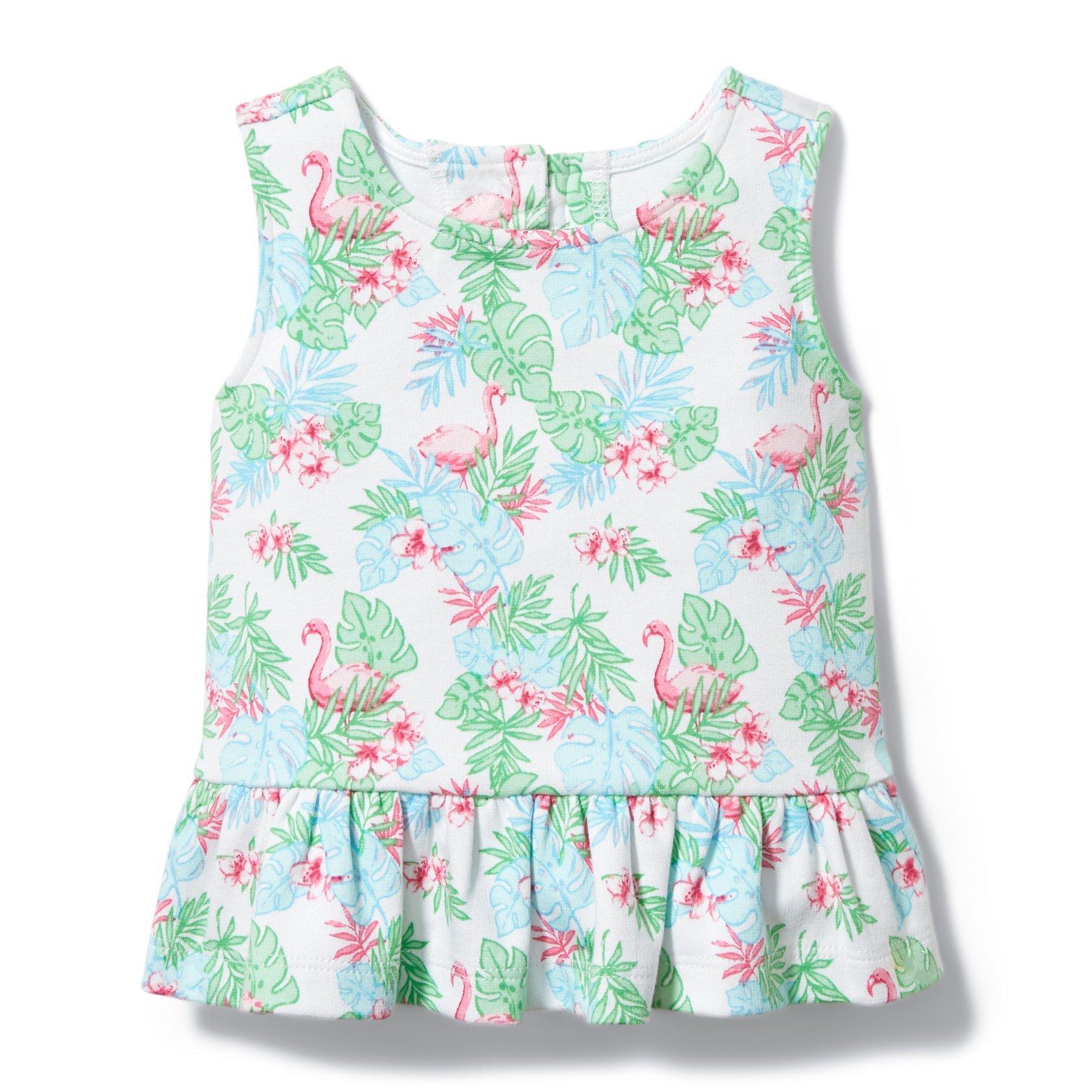 Flamingo Peplum Top