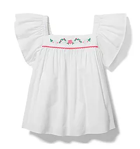 Embroidered Swing Top