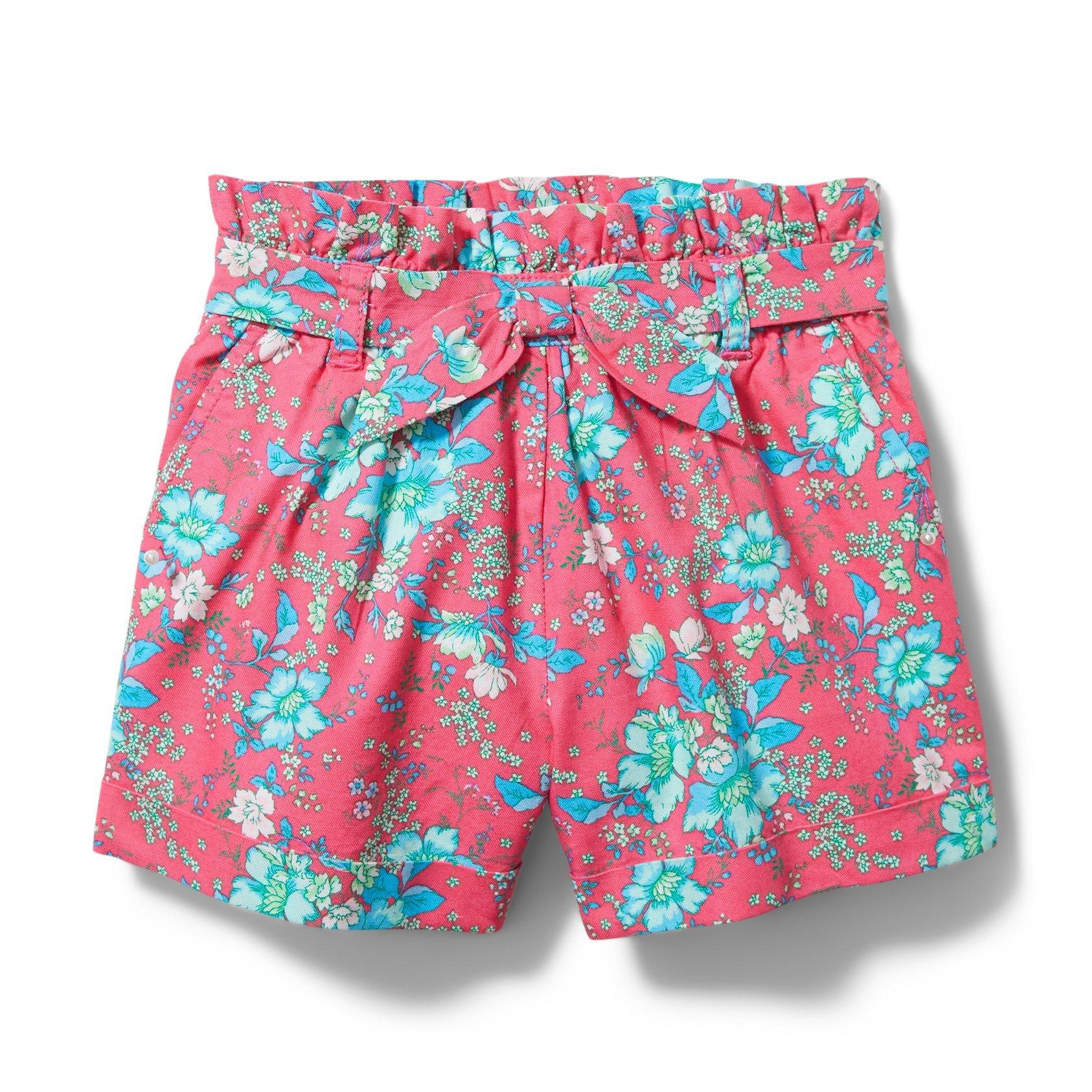 Floral Paperbag Waist Short  image number 0