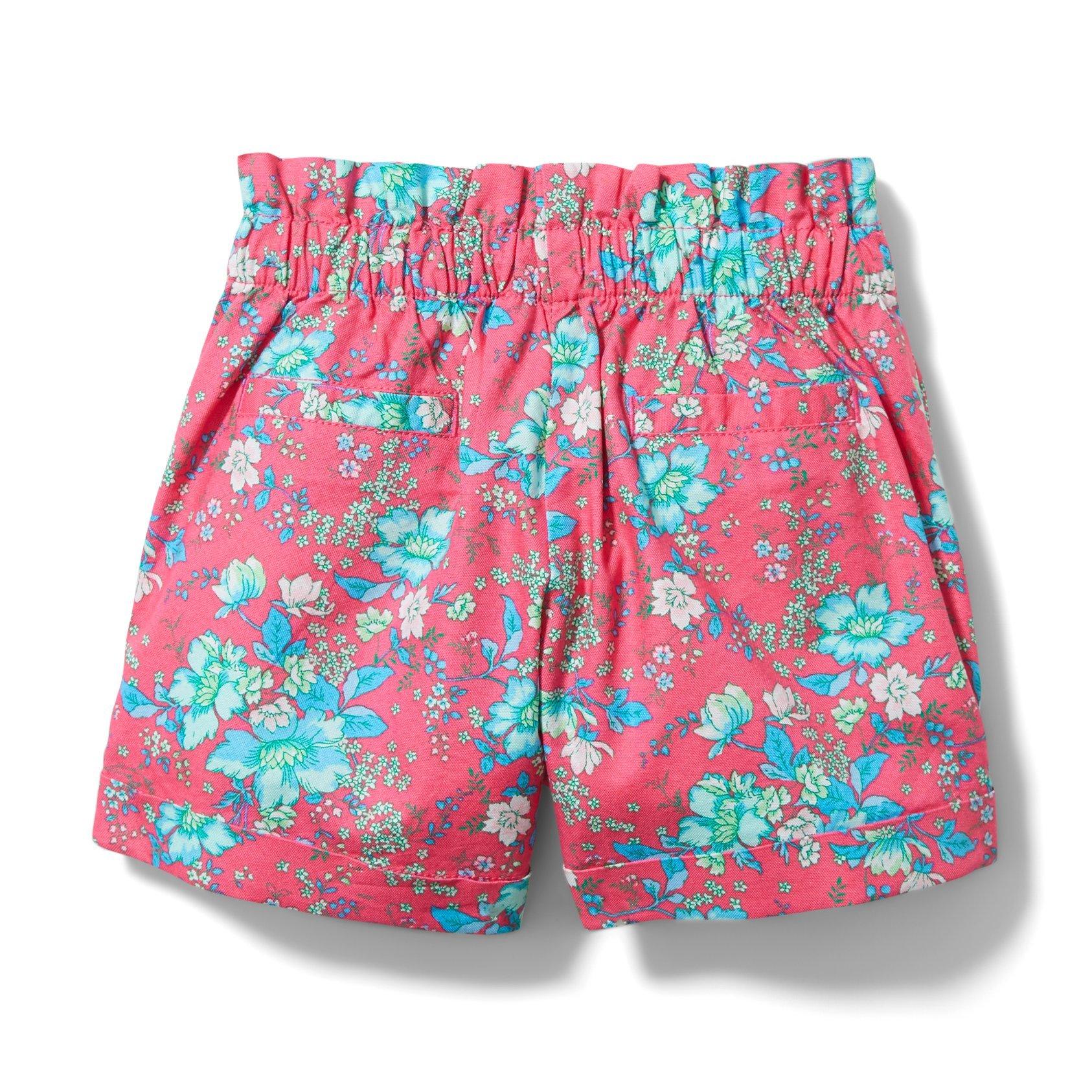 Floral Paperbag Waist Short  image number 2