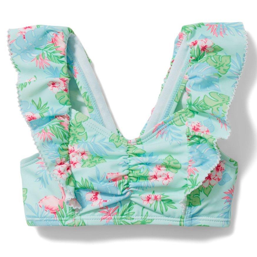 Flamingo Ruffle 2-Piece Swimsuit image number 1