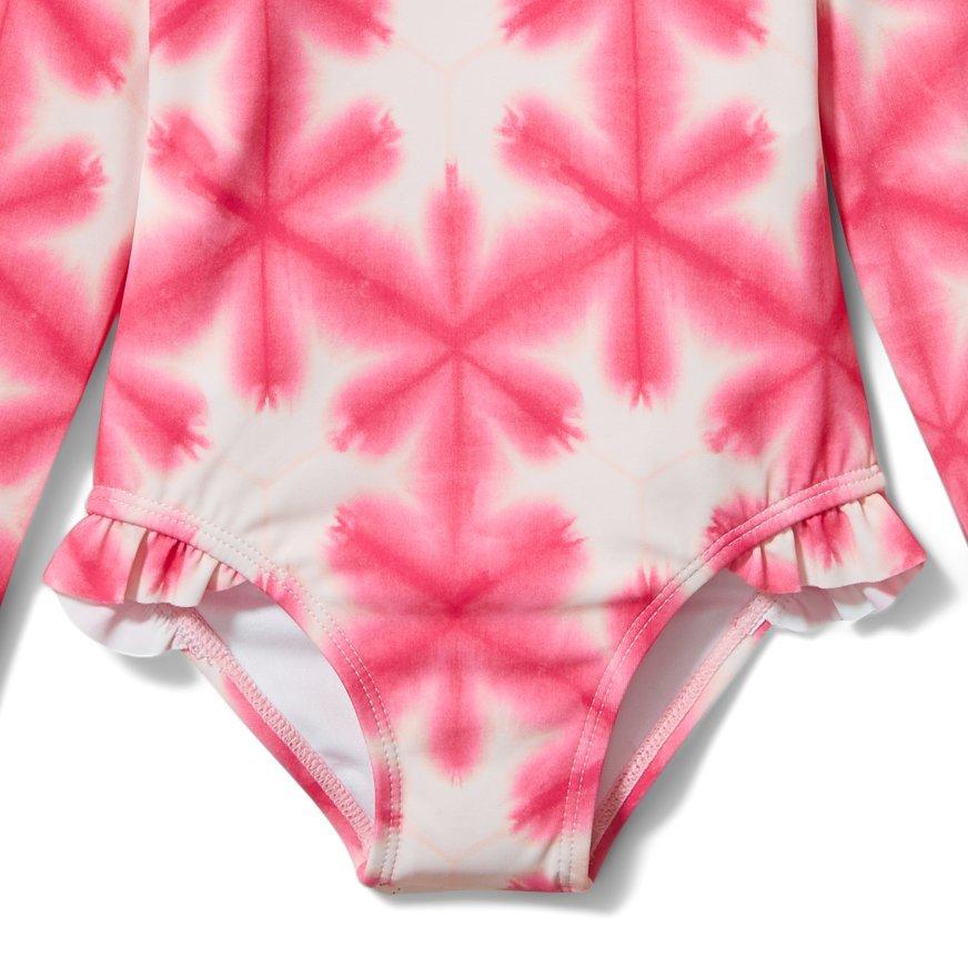 Shibori Rash Guard Swimsuit  image number 1