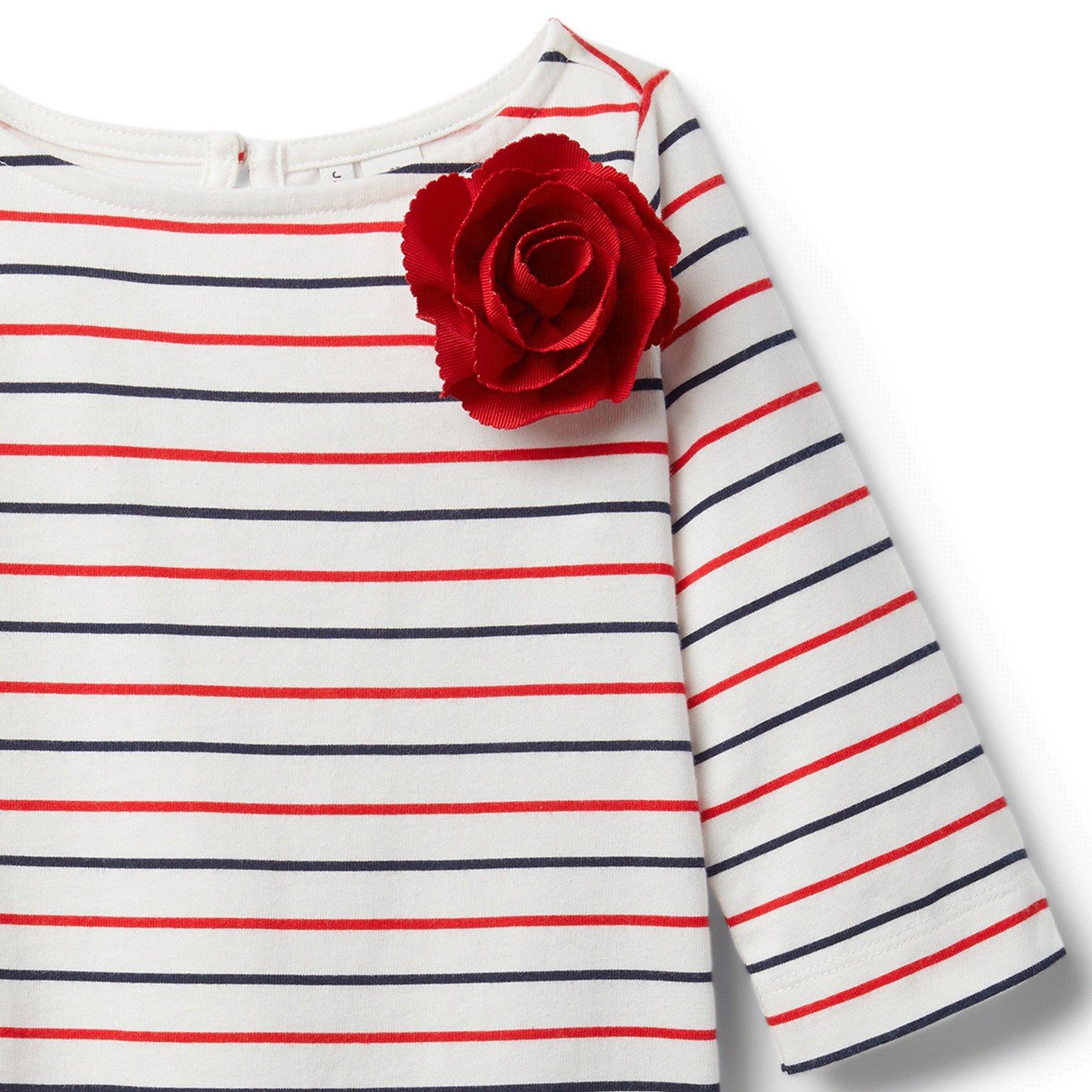 Striped Flower Top  image number 1
