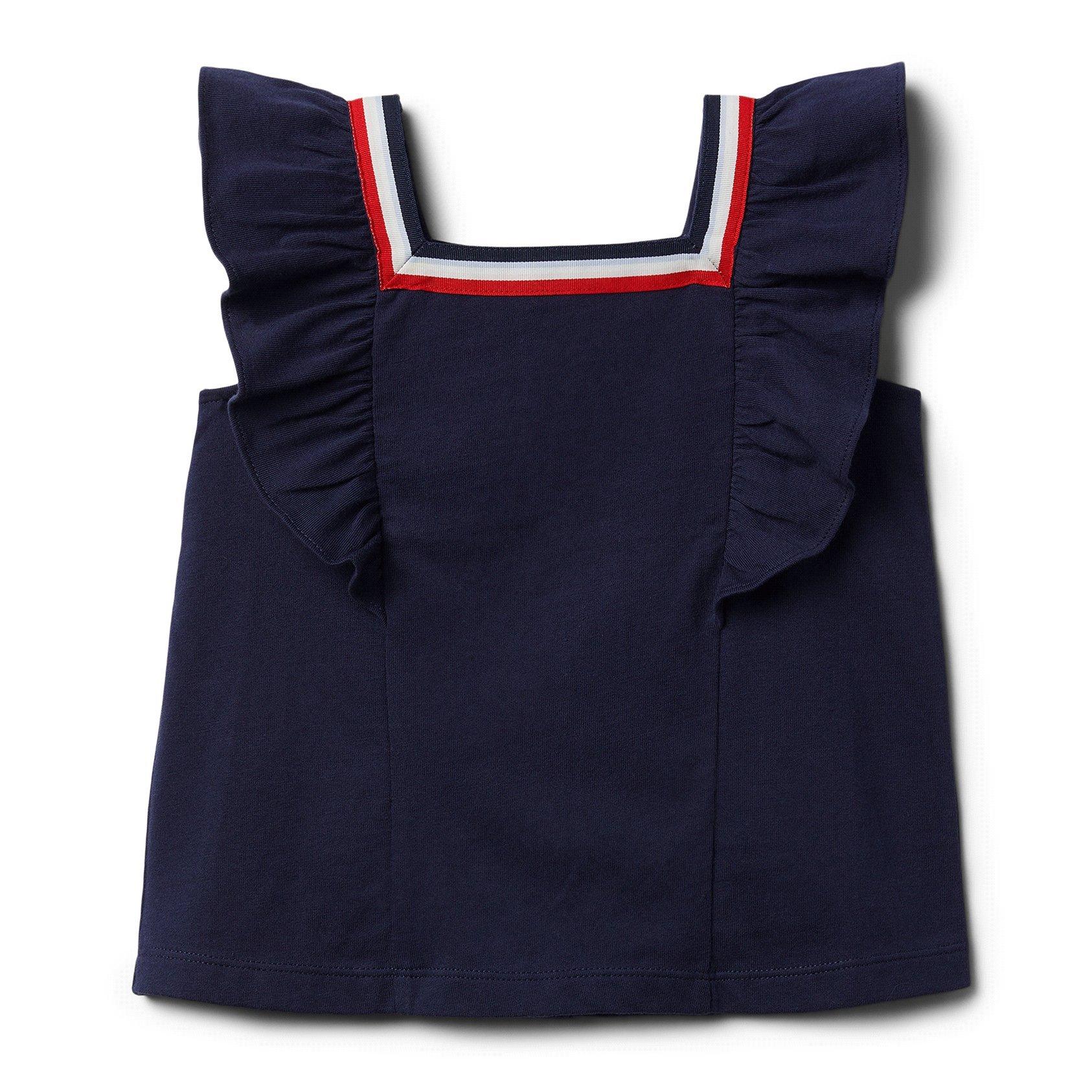 Square Neck Ruffle Top  image number 0
