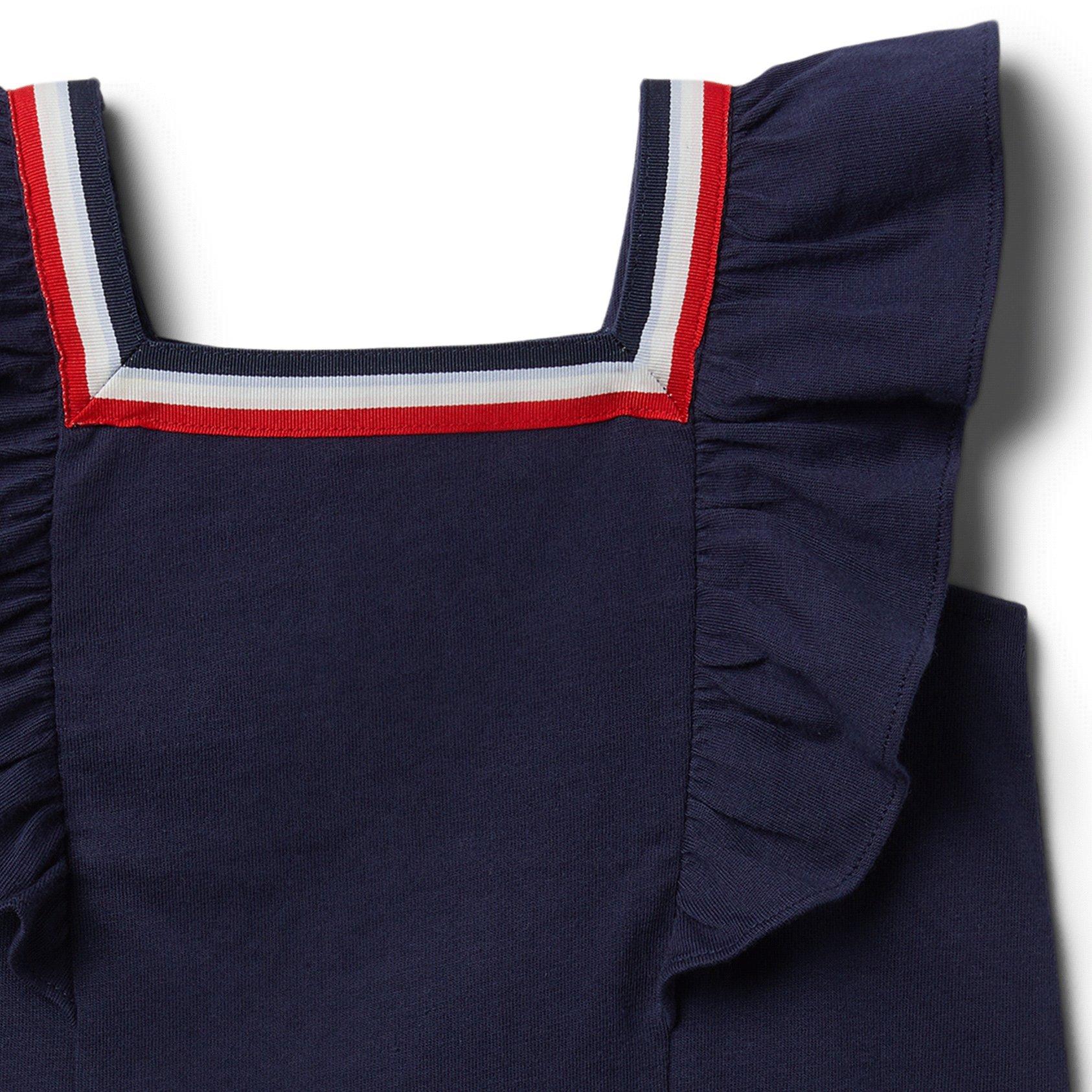 Square Neck Ruffle Top  image number 2