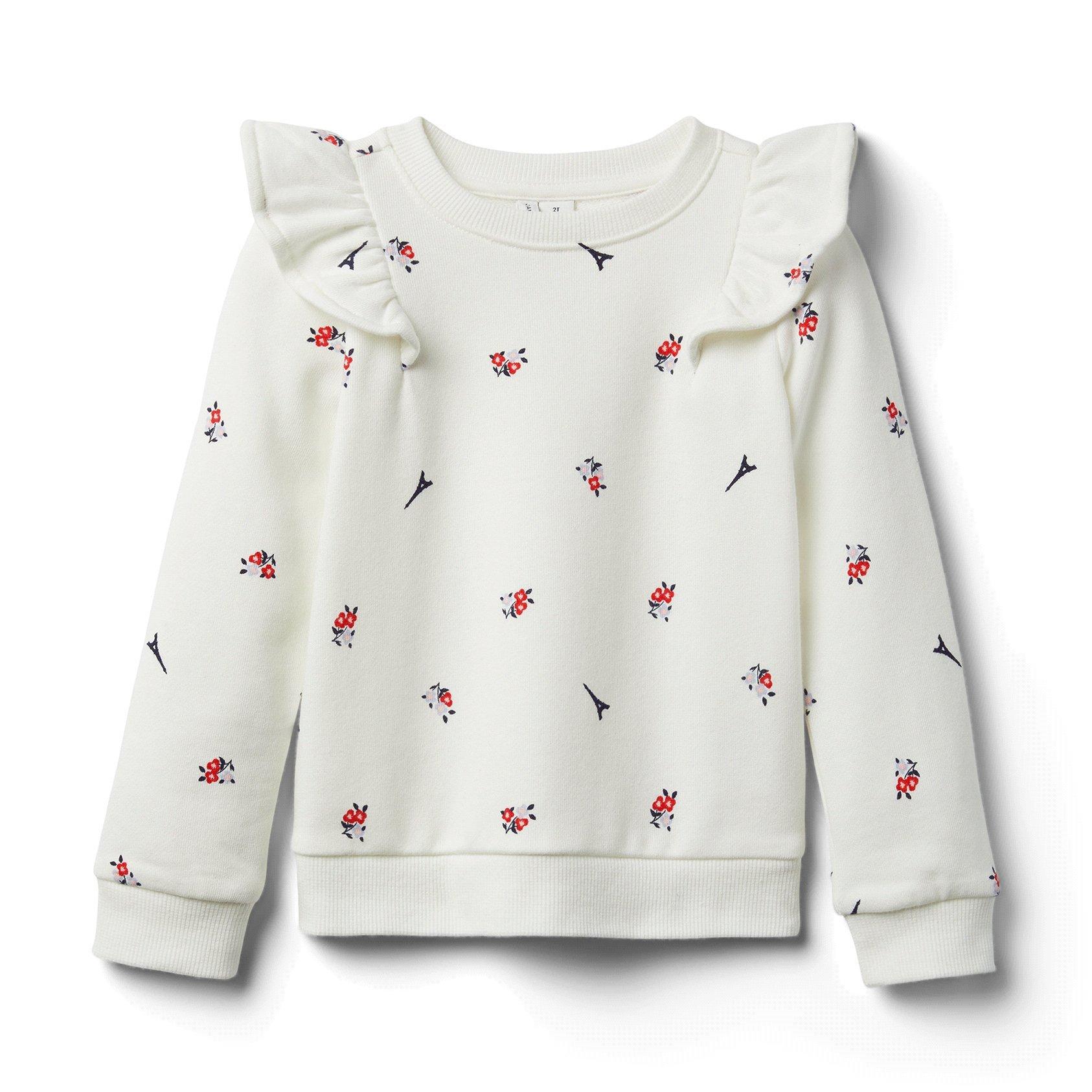 Eiffel Tower Floral Sweatshirt image number 0