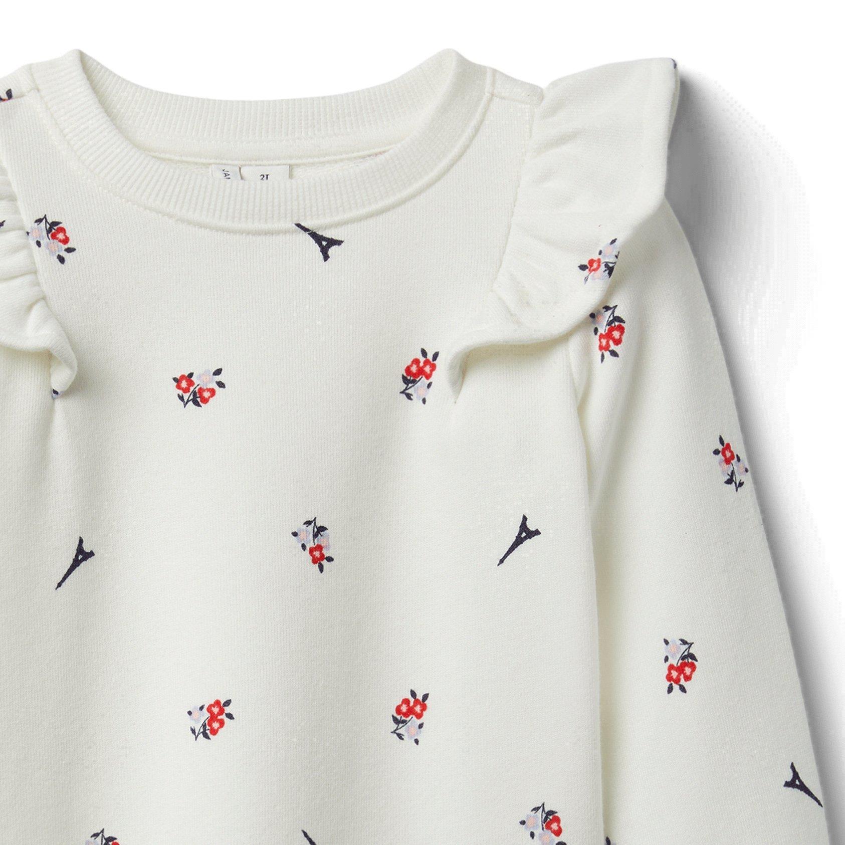 Eiffel Tower Floral Sweatshirt image number 2