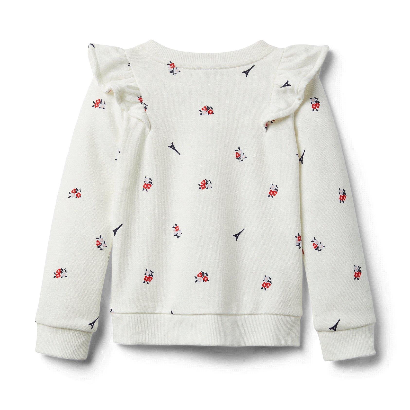 Eiffel Tower Floral Sweatshirt image number 1