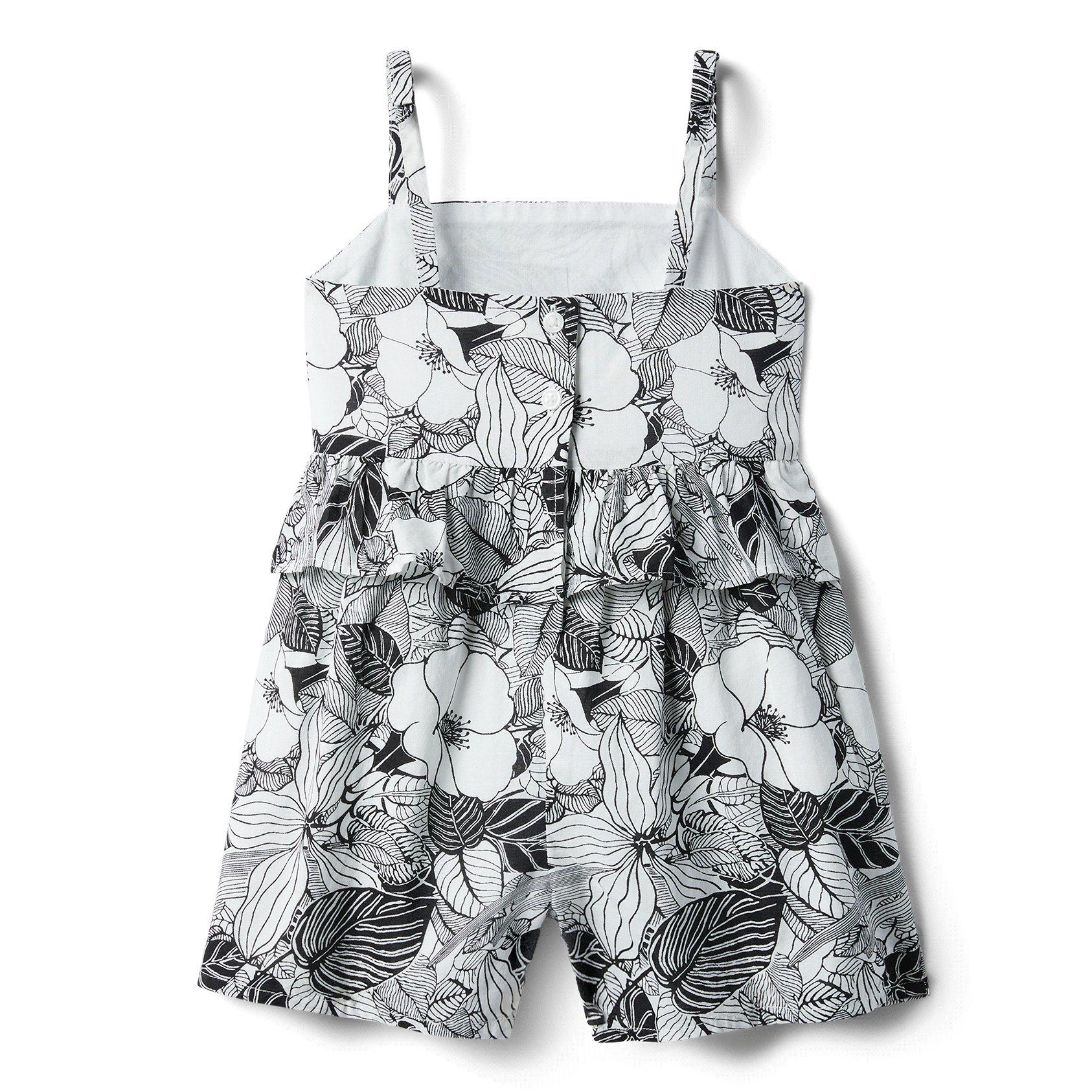 Floral Peplum Romper image number 1