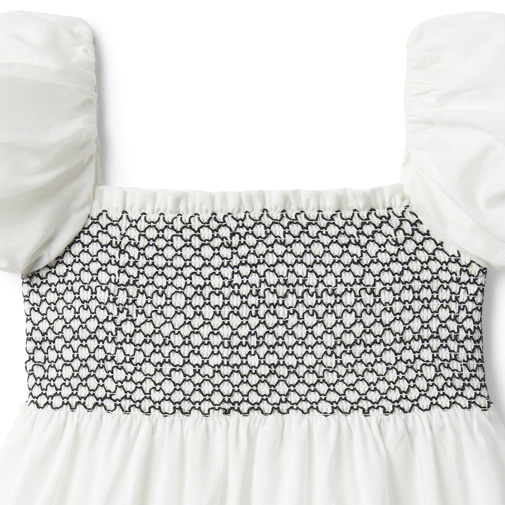 Embroidered Puff Sleeve Top image number 1
