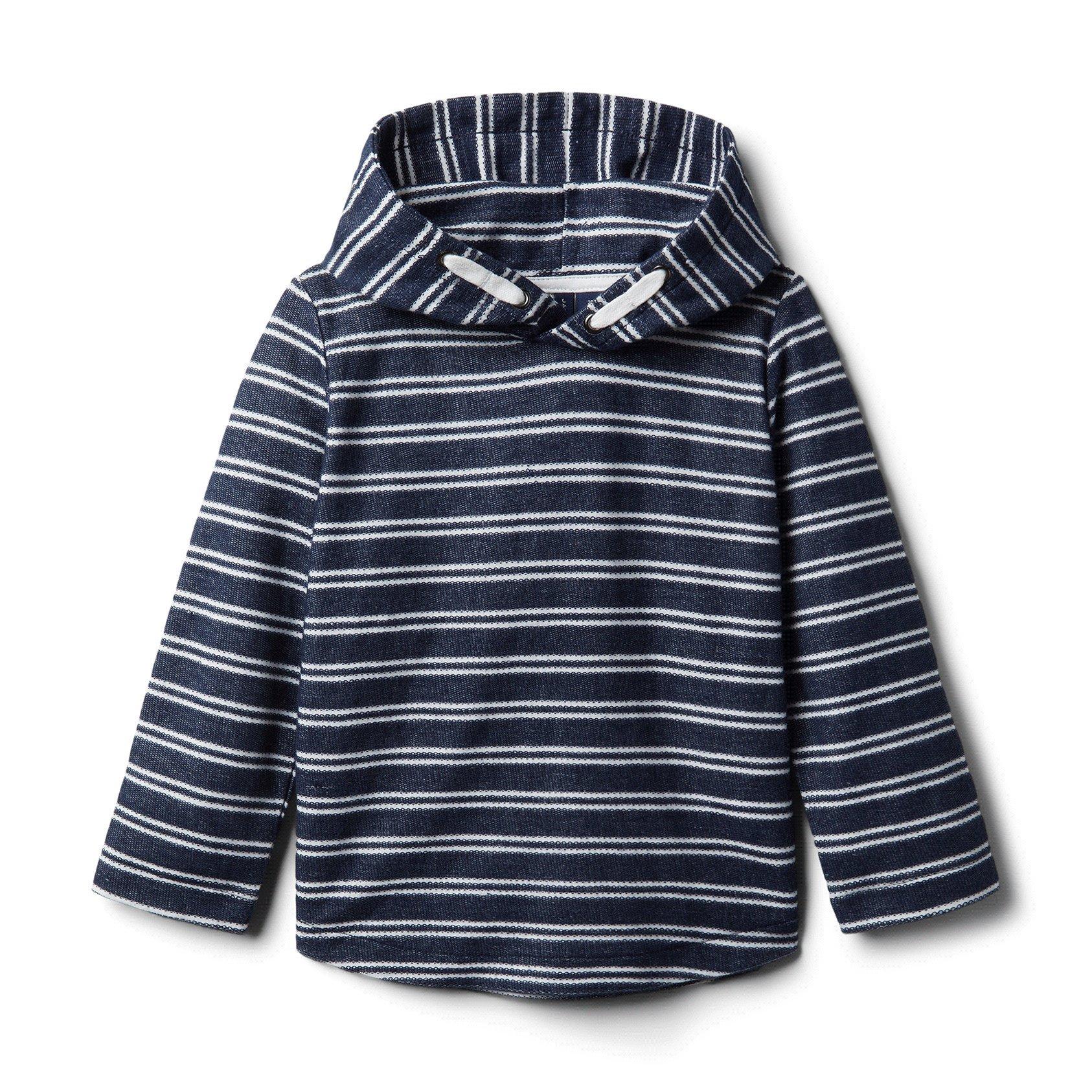 Striped Terry Hoodie