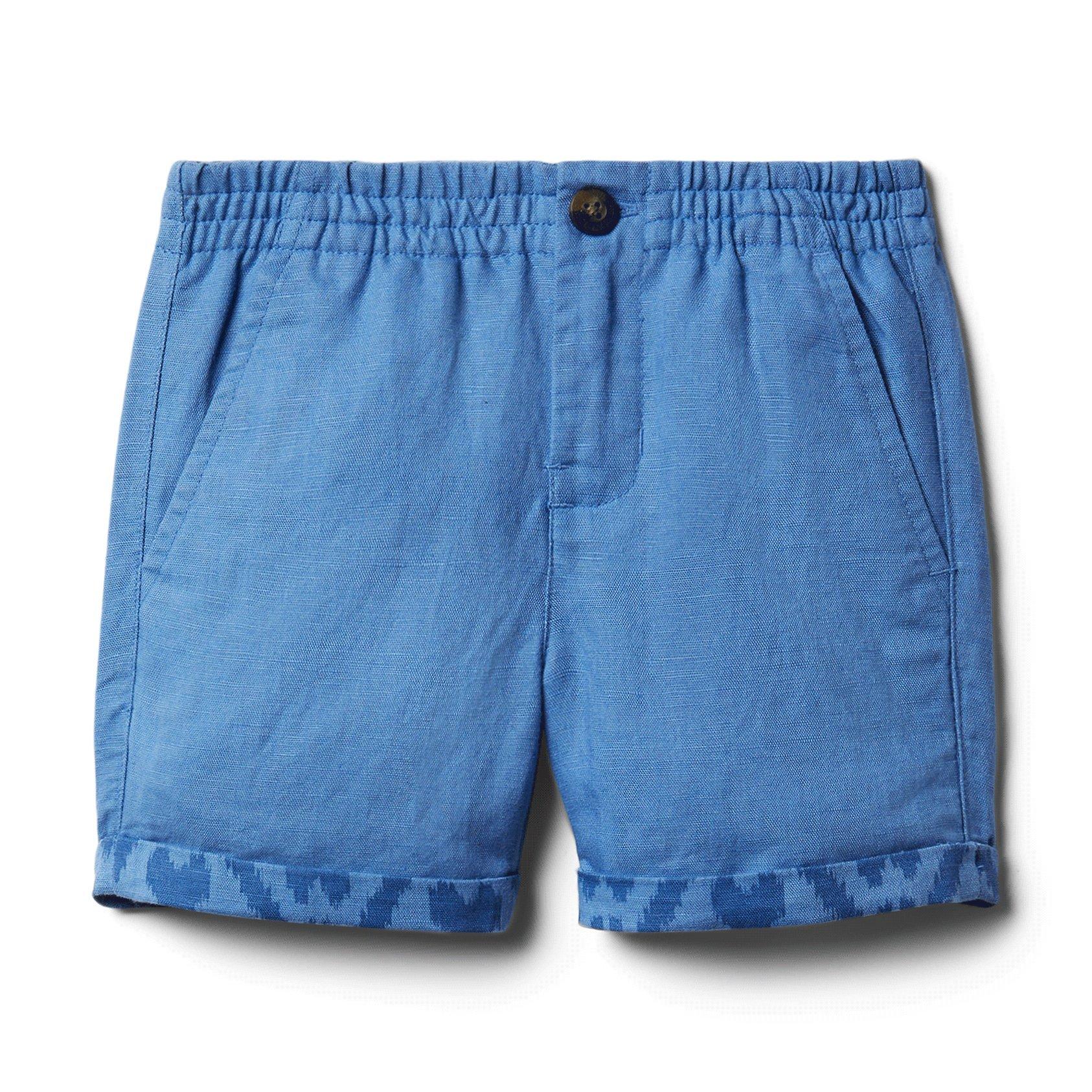 Ikat Hem Linen Shorts image number 0
