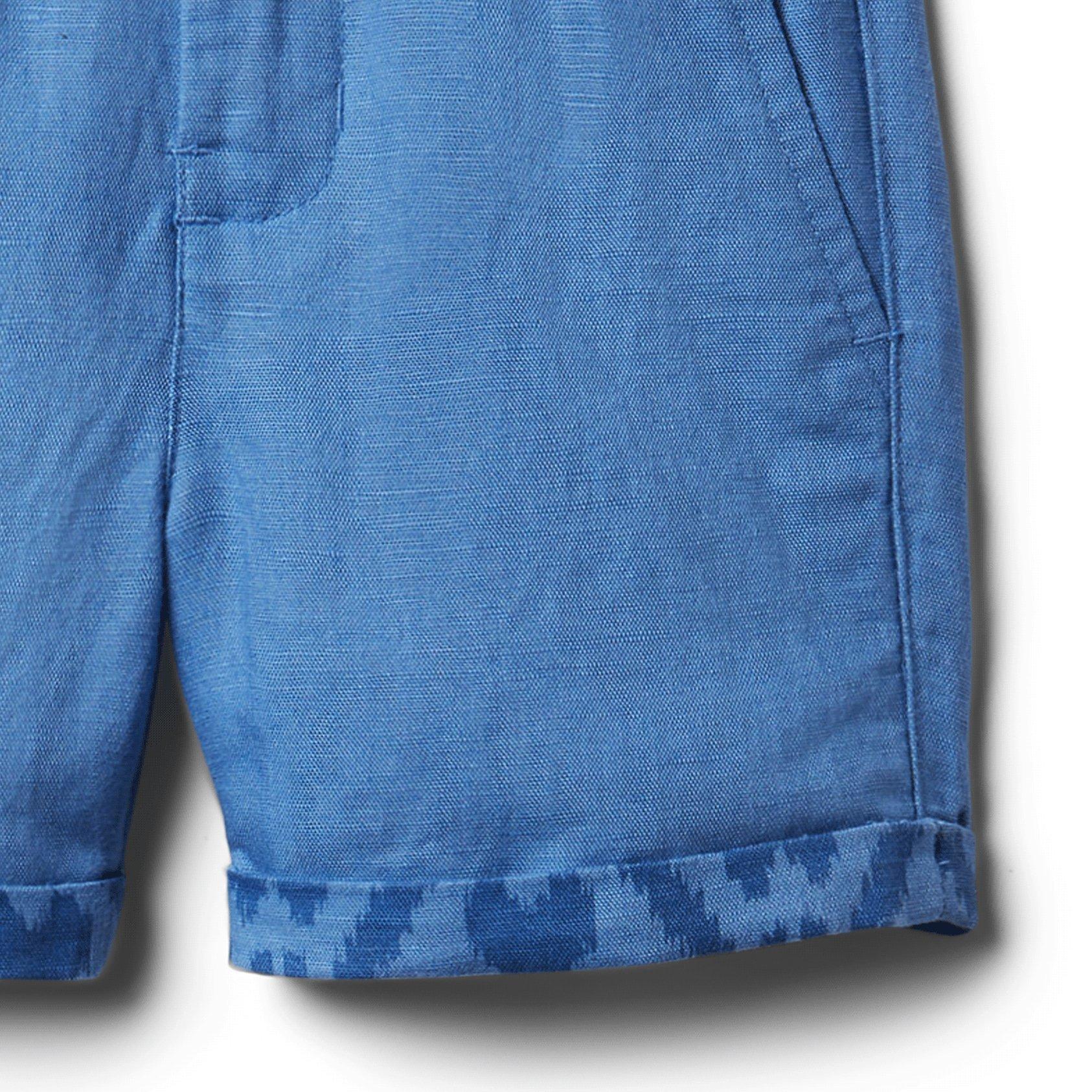 Ikat Hem Linen Shorts image number 1