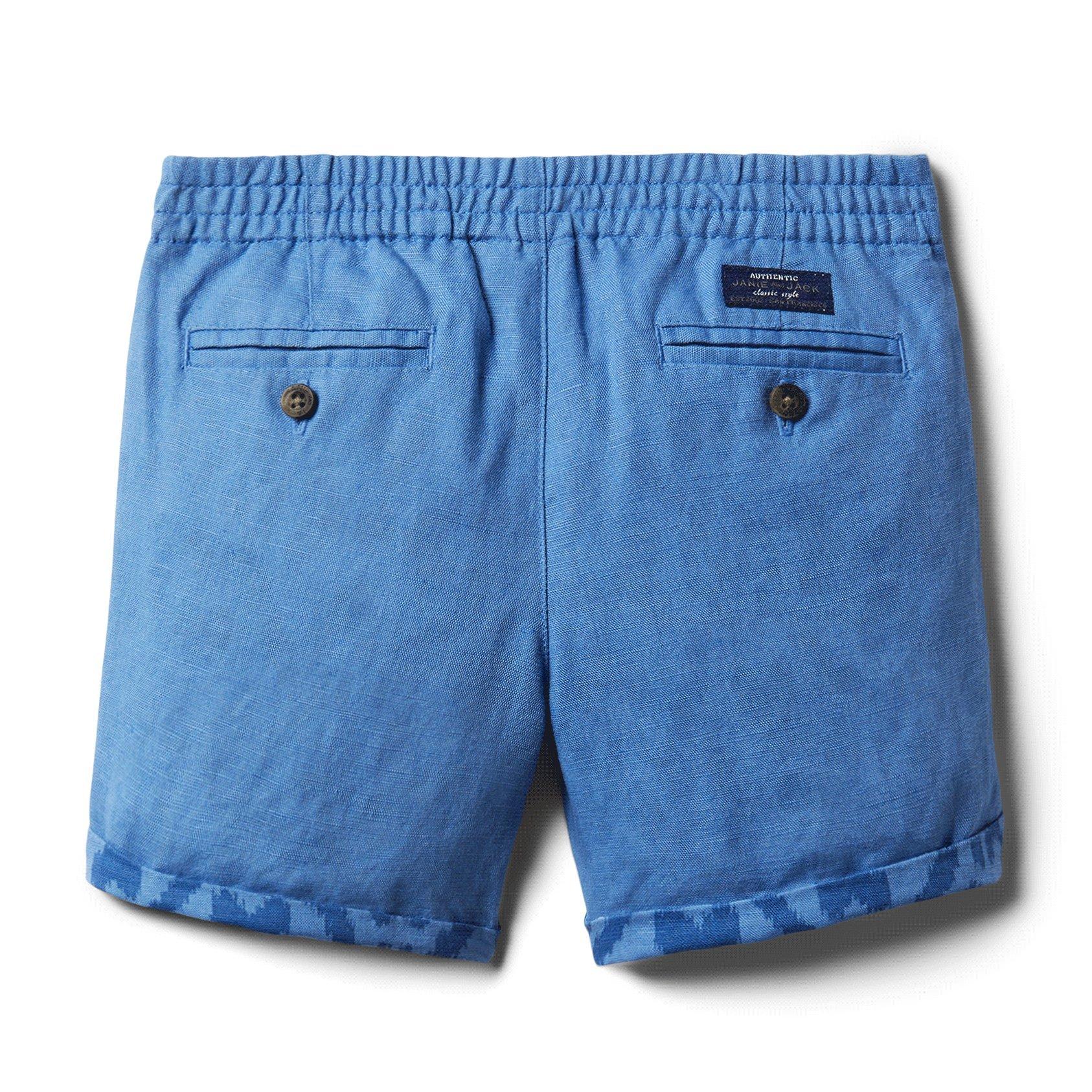 Ikat Hem Linen Shorts image number 3