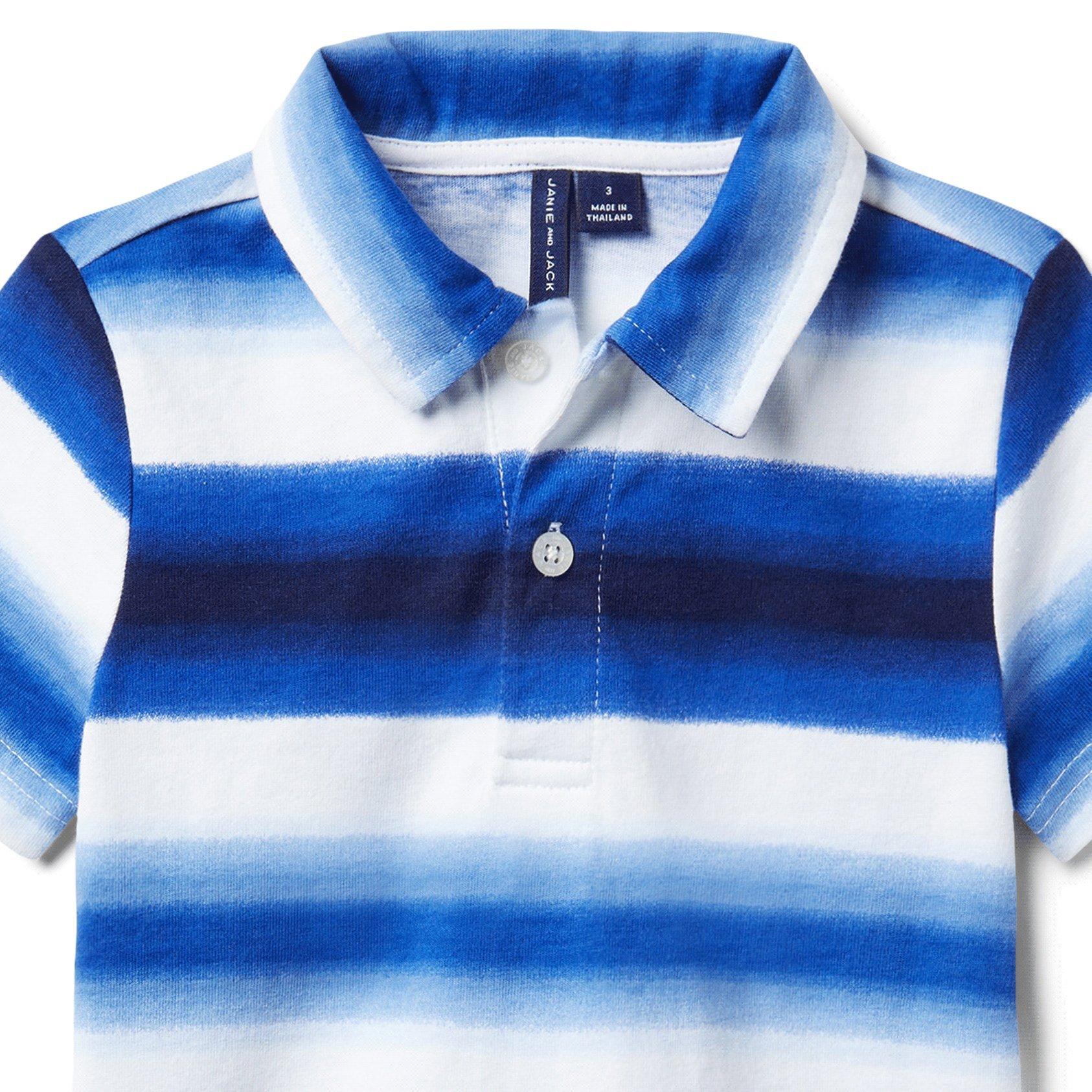 Ombre Striped Jersey Polo image number 2