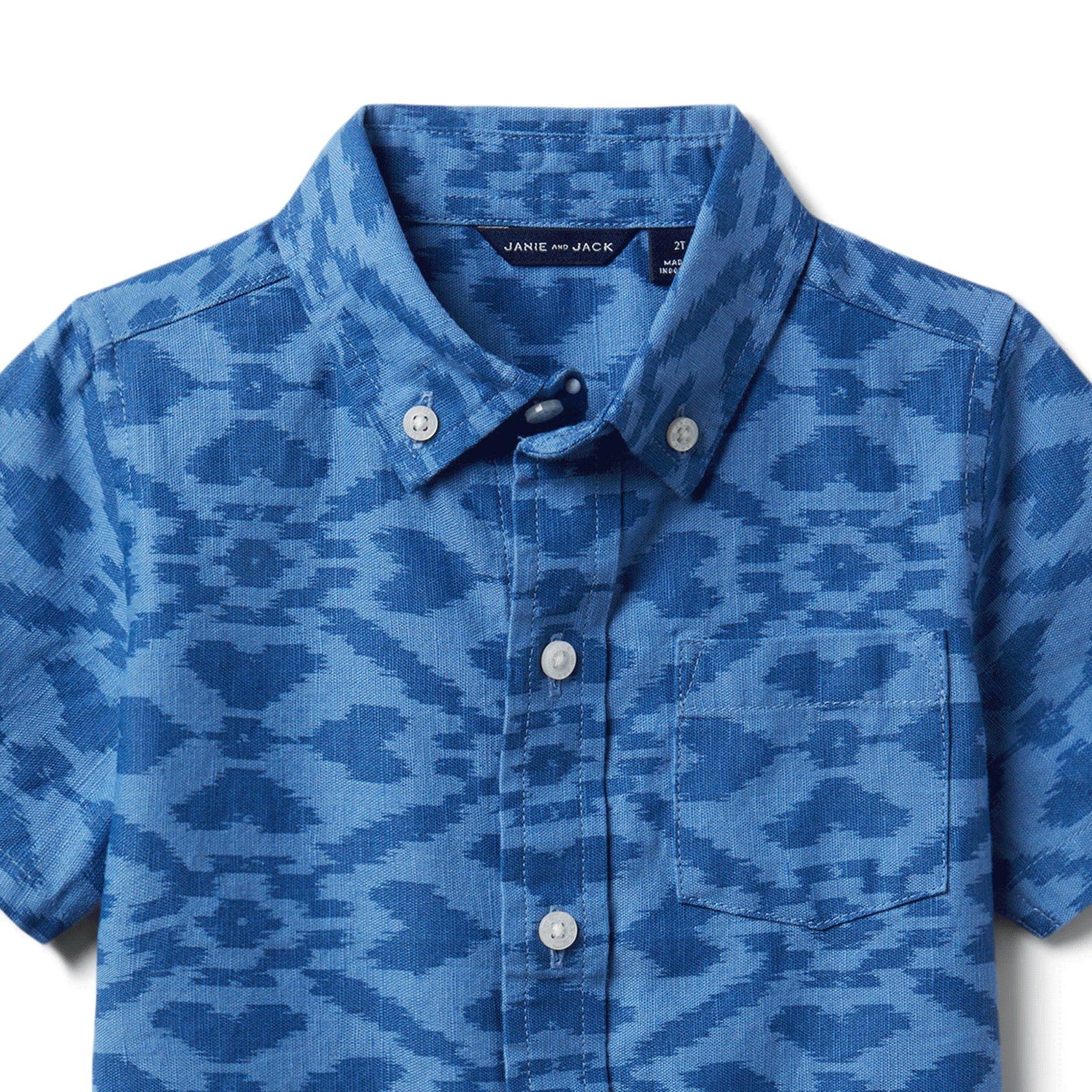 Ikat Linen Top image number 3