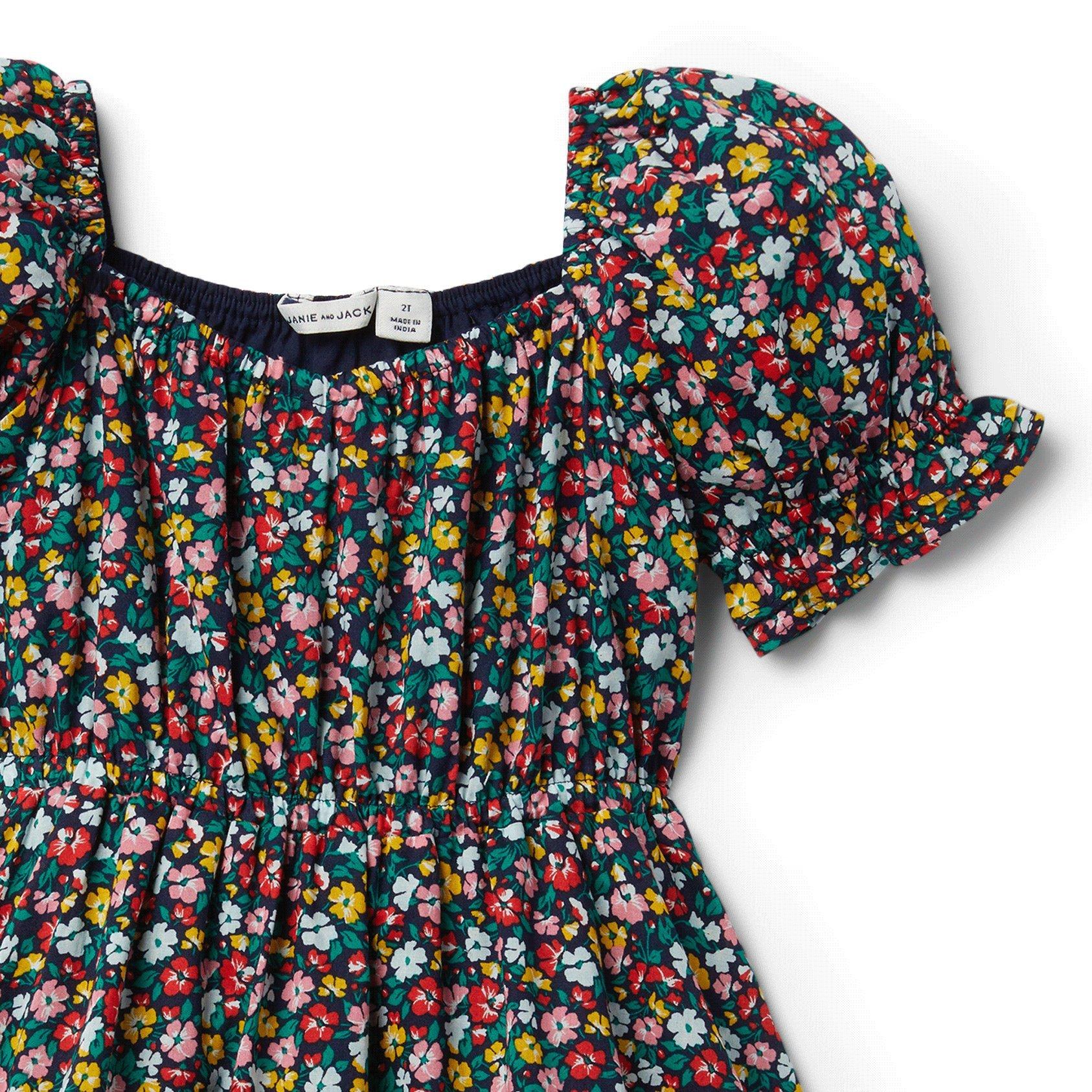 Floral Puff Sleeve Dress  image number 2