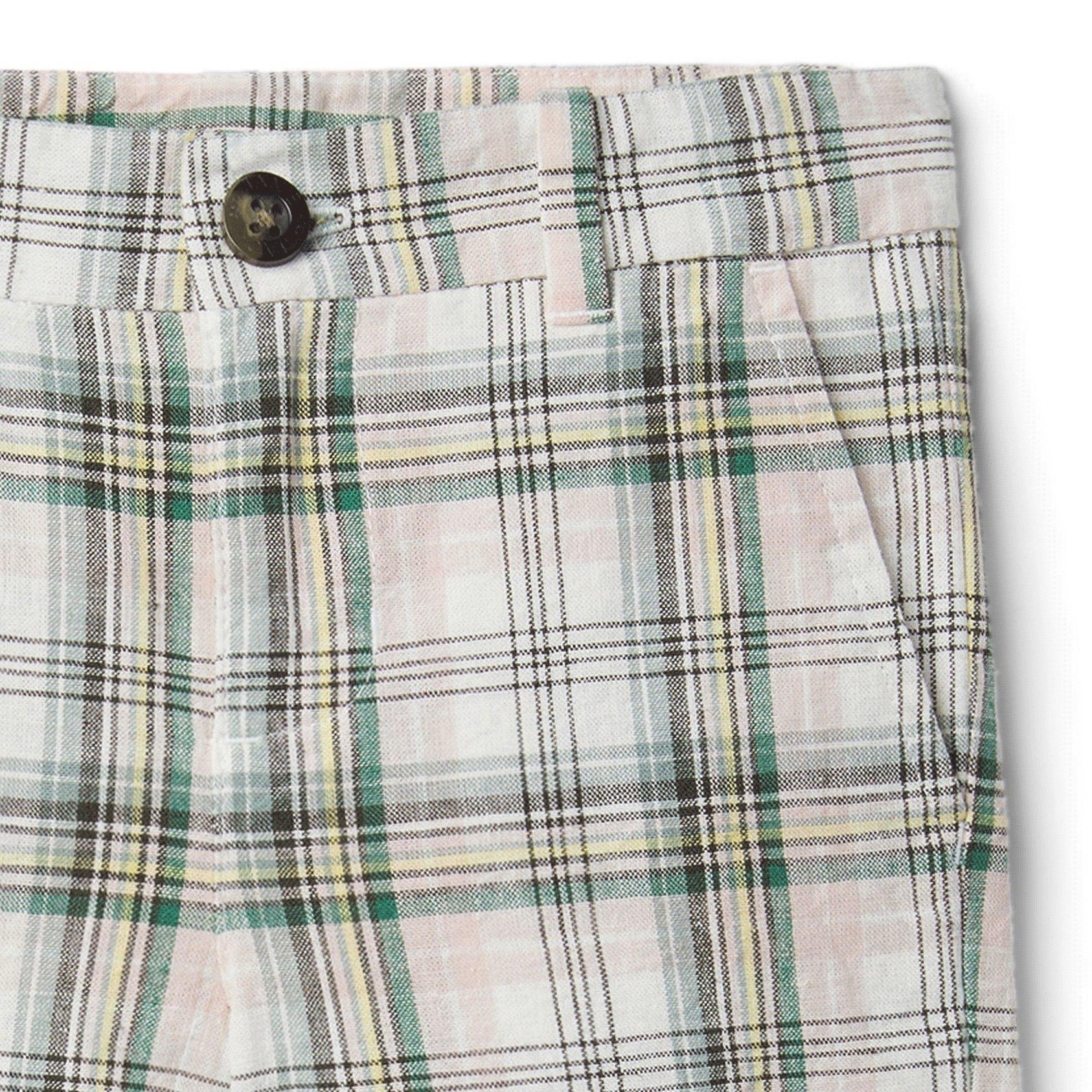 Plaid Linen Short  image number 2